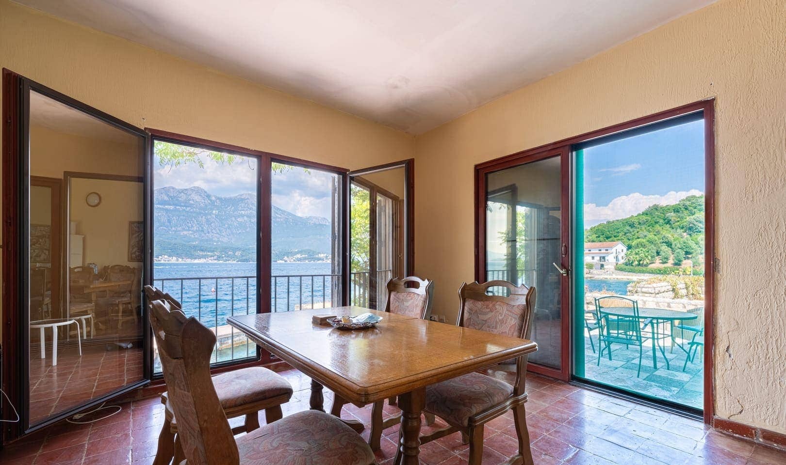Four-Bedroom Waterfront Stone Villa in Rose, Herceg Novi