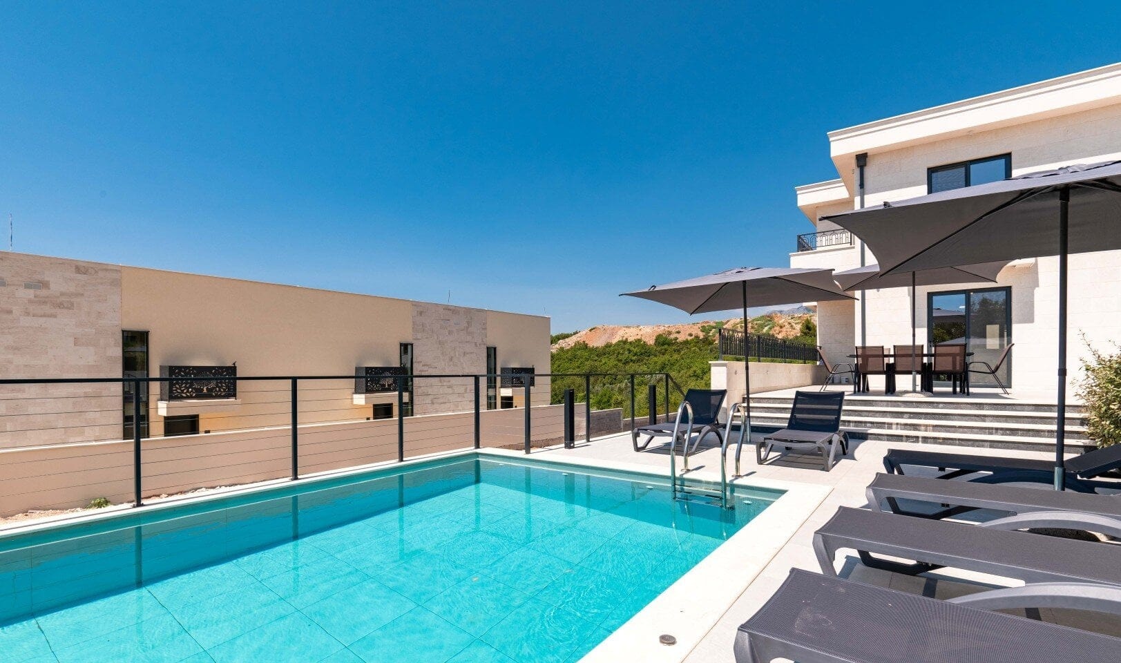 Five-Bedroom Villa with Pool in Reževići, Budva Riviera