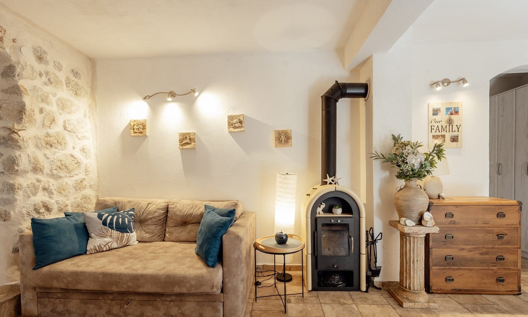Restored Stone House with Seven Apartments in Risan, Kotor Bay