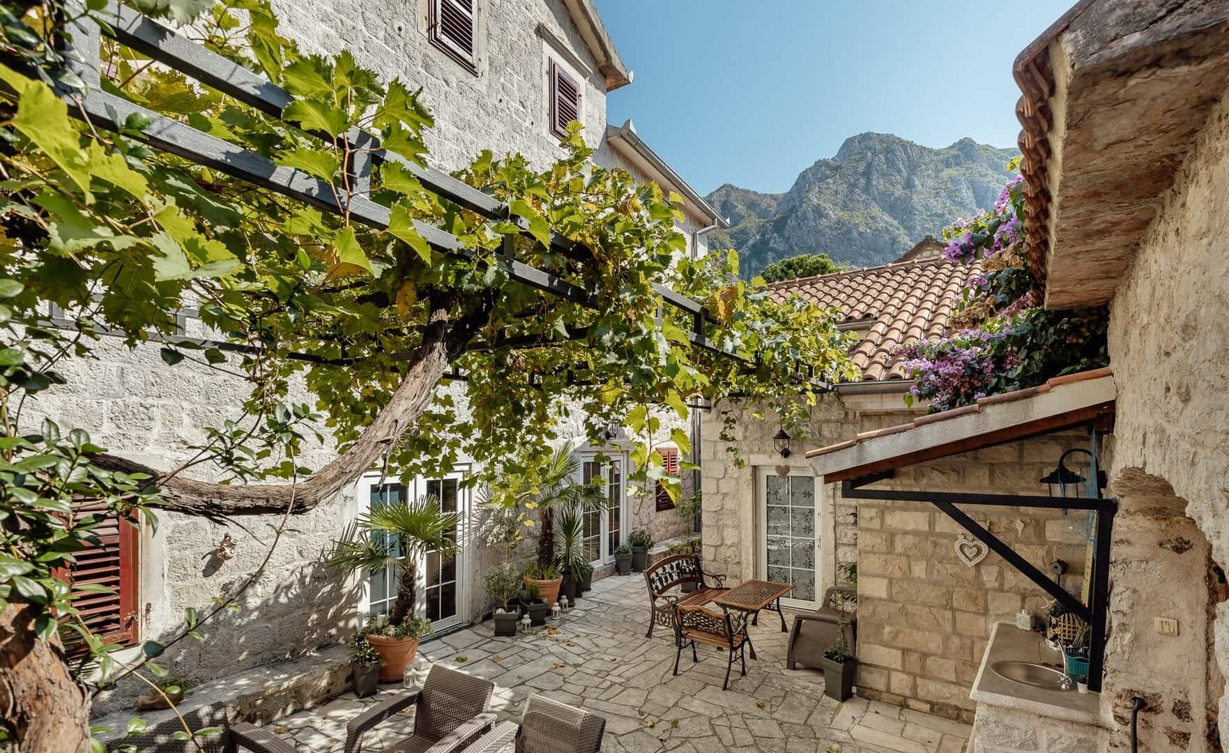 Restored Stone House with Seven Apartments in Risan, Kotor Bay