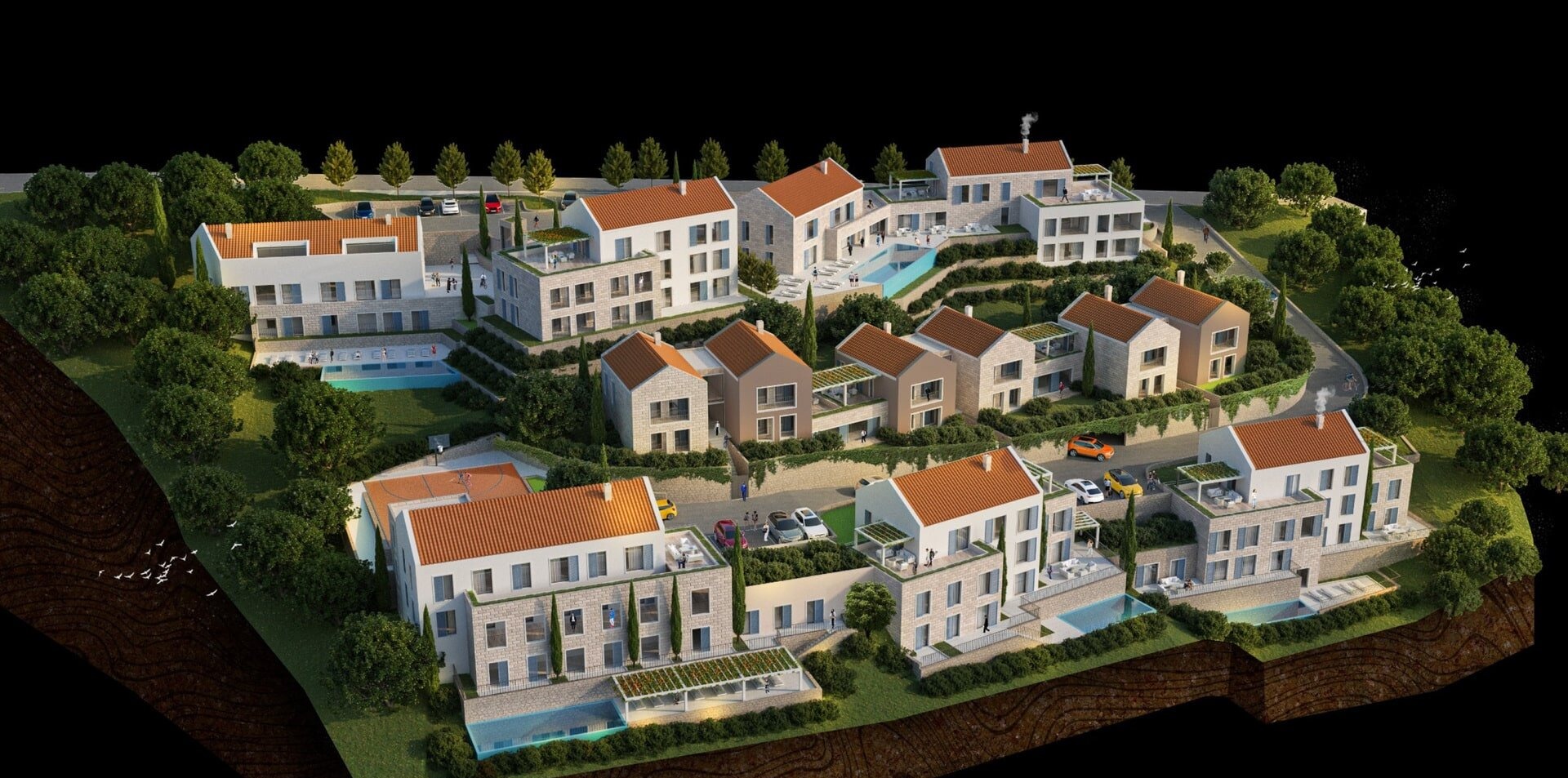 Development Land with Hotel and Residential Project in Morinj