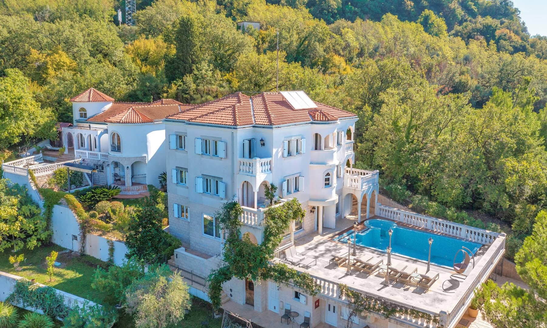 Twin-Villa Estate in Miločer, Budva Riviera