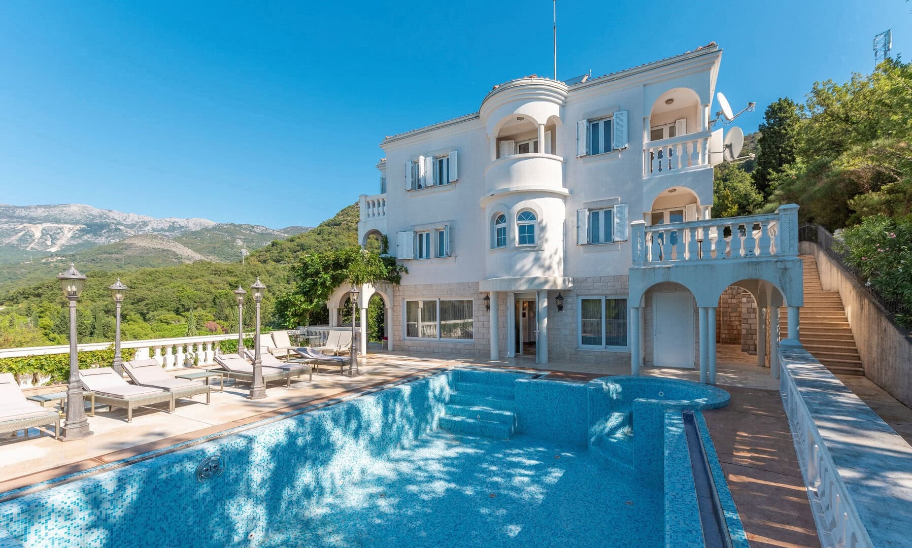 Twin-Villa Estate in Miločer, Budva Riviera