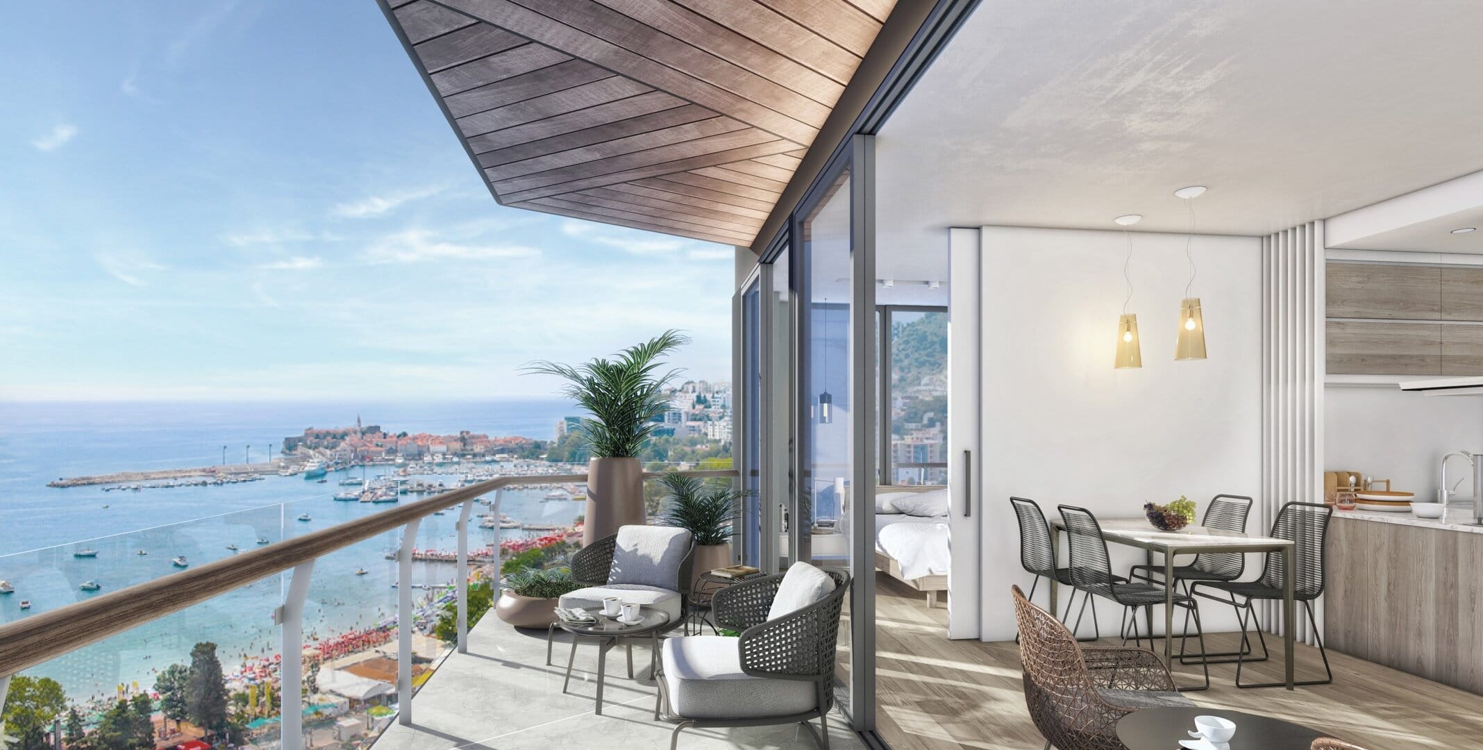 One-Bedroom Sea-View Residence at Swissôtel Riviera, Budva