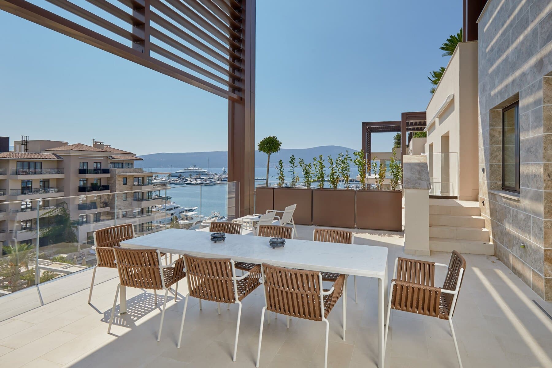 Three-Bedroom Penthouse with Private Pool in Baia, Porto Montenegro
