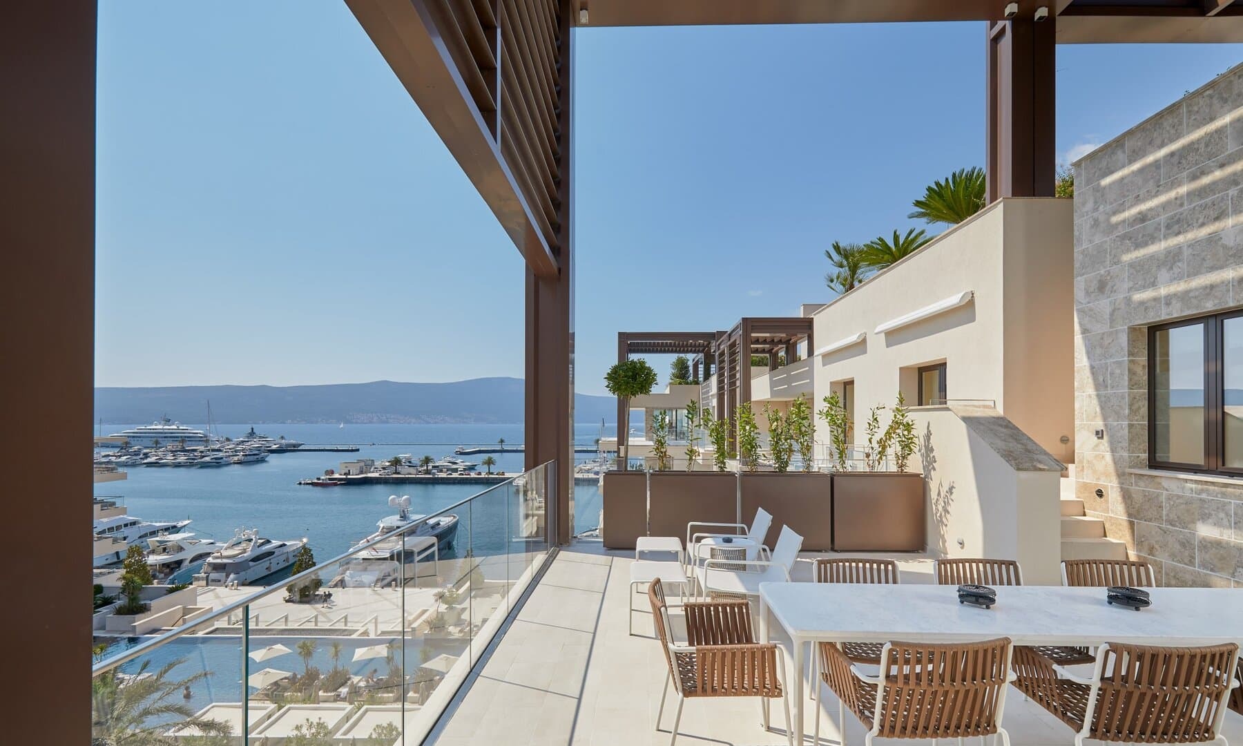 Three-Bedroom Penthouse with Private Pool in Baia, Porto Montenegro