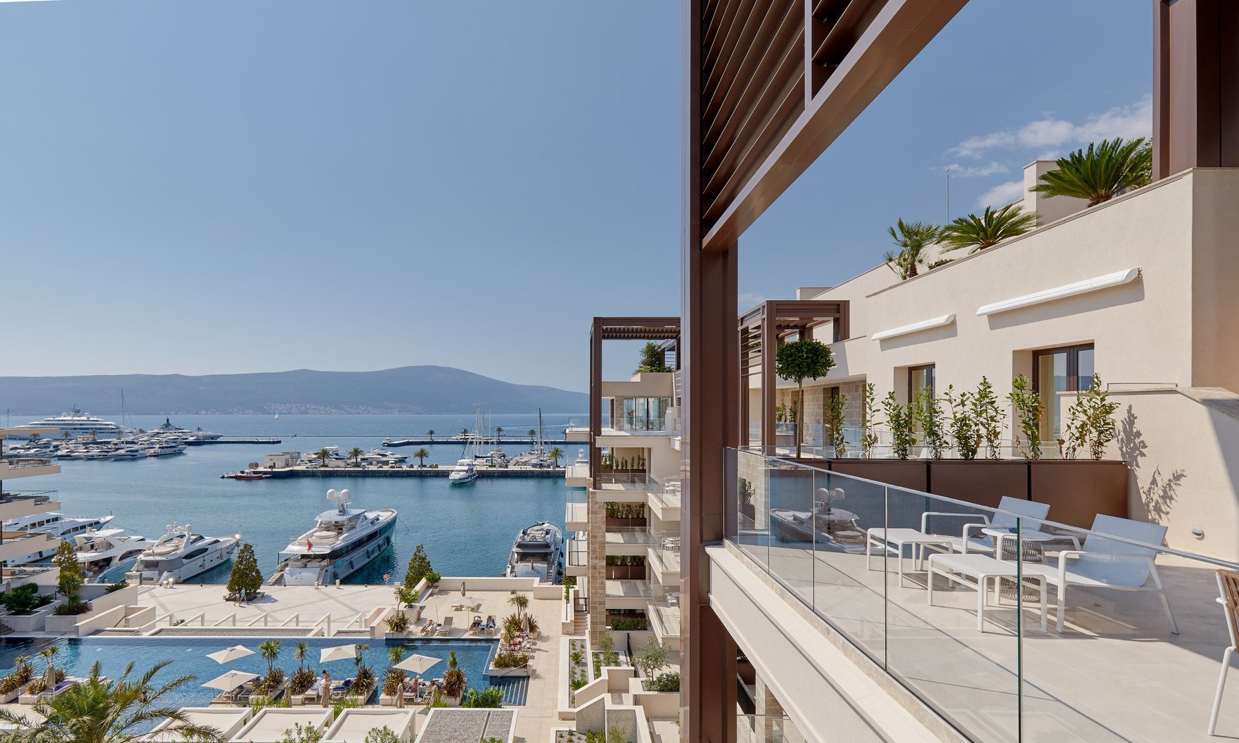 Three-Bedroom Penthouse with Private Pool in Baia, Porto Montenegro