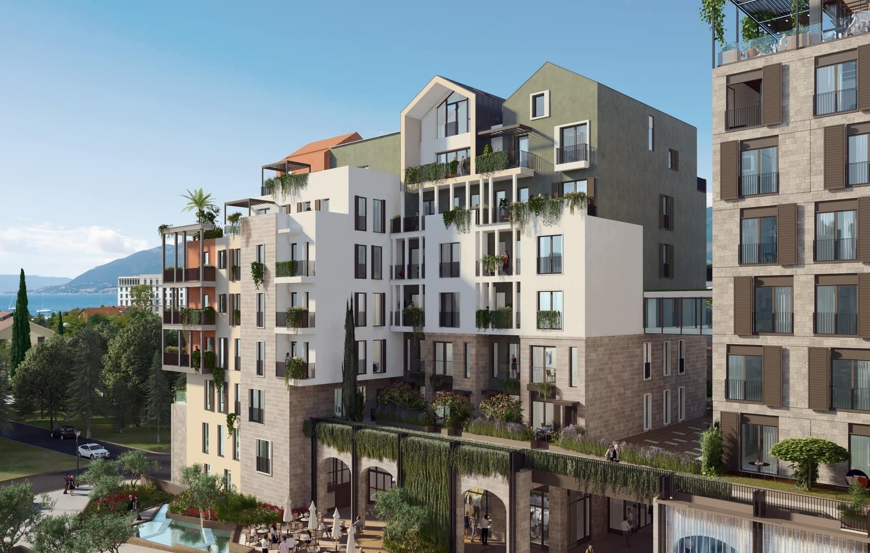Two-Bedroom Duplex in Mistral, Boka Place, Porto Montenegro