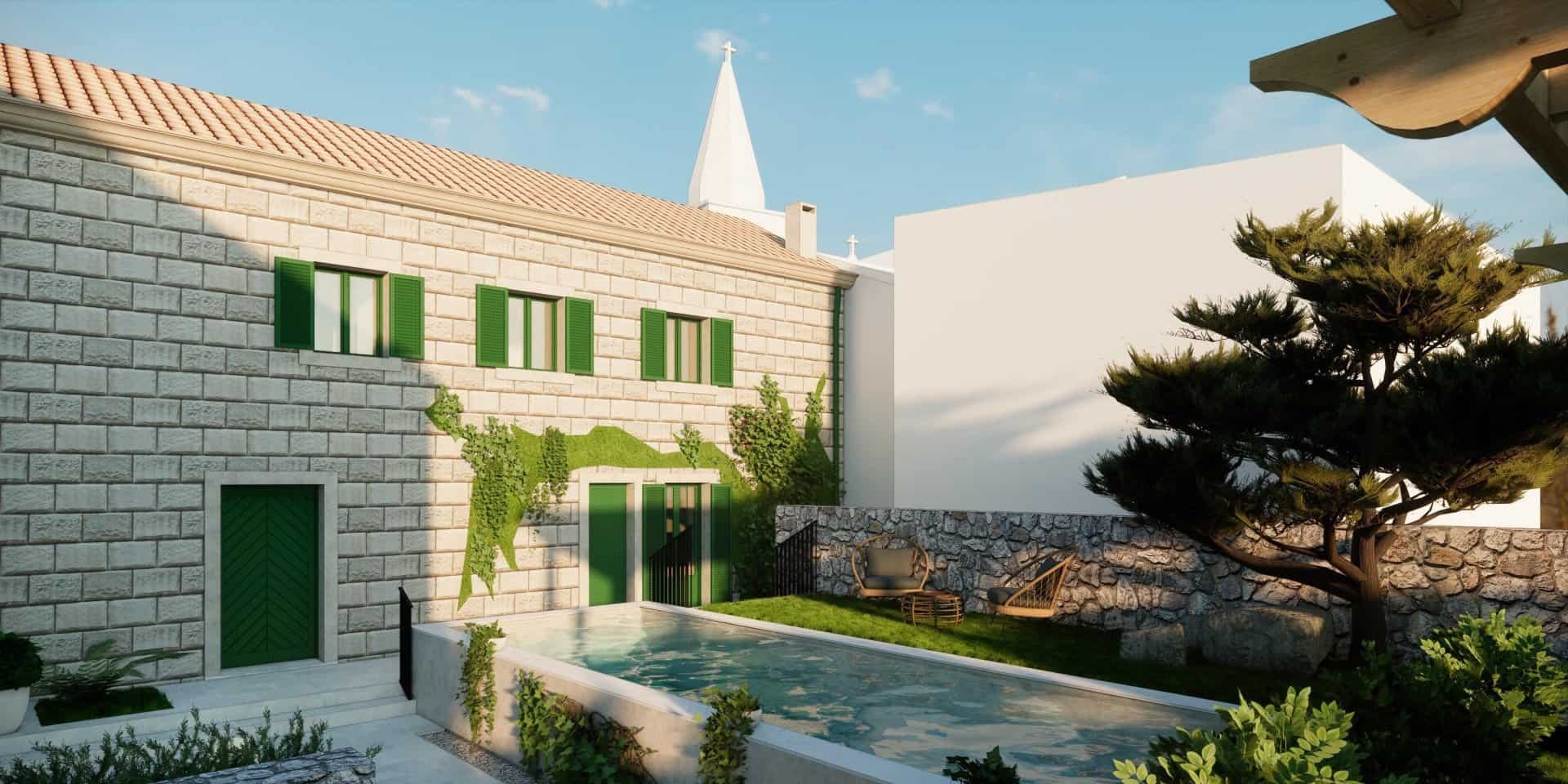 Seafront Development Plot with Villa Project in Donja Lastva