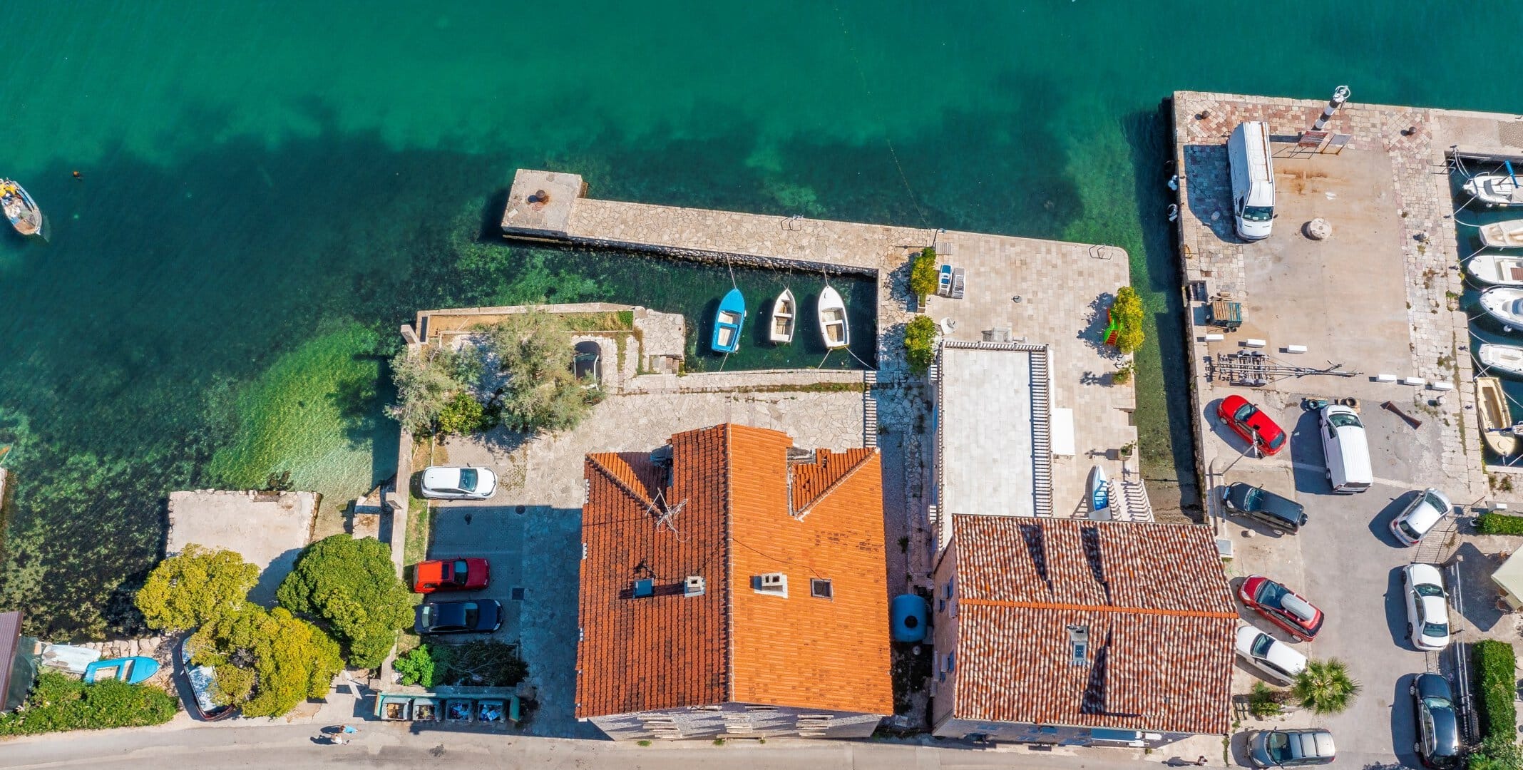 Historic Beskuca Palace in Prčanj, Kotor Bay