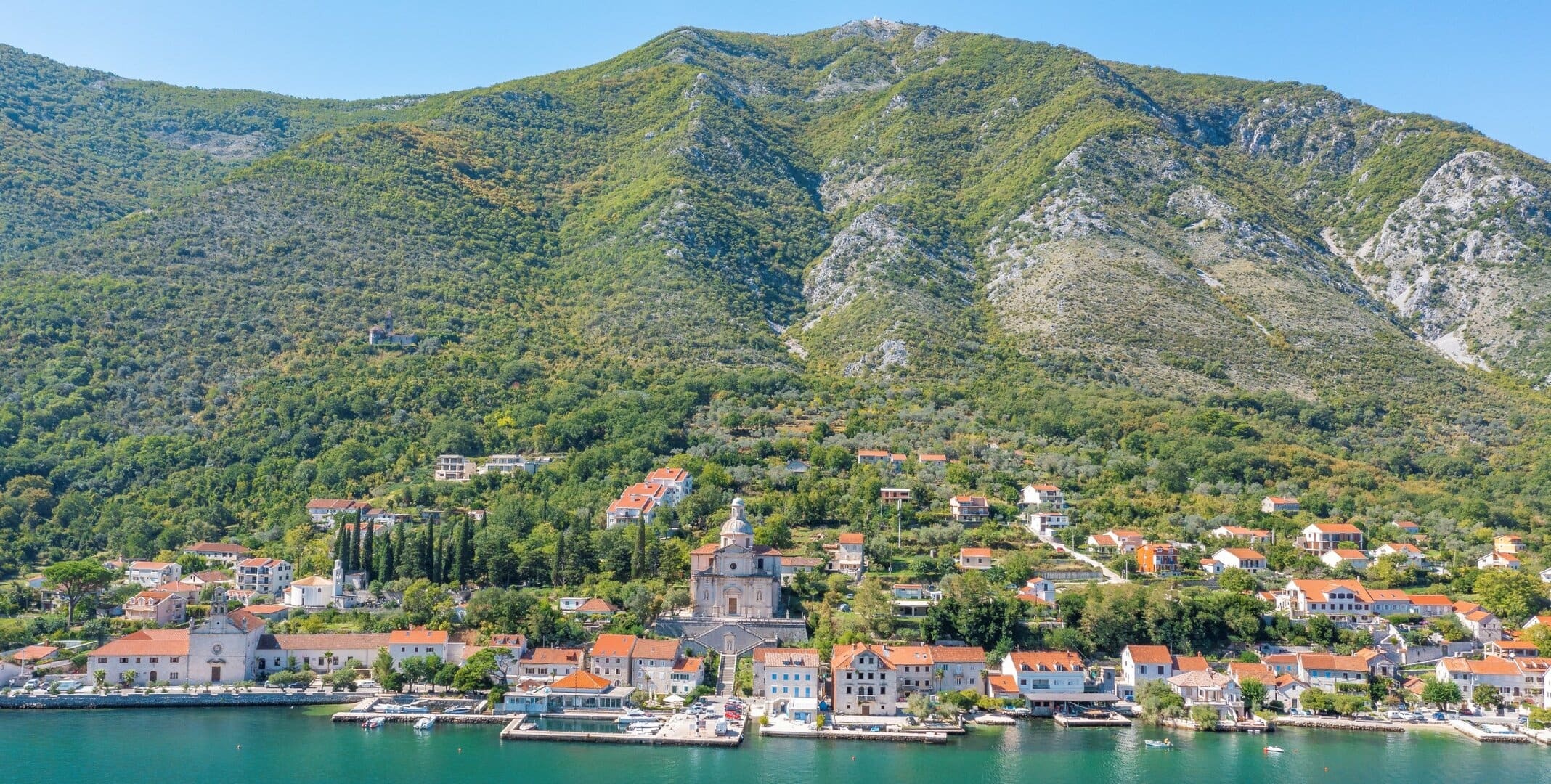 Historic Beskuca Palace in Prčanj, Kotor Bay