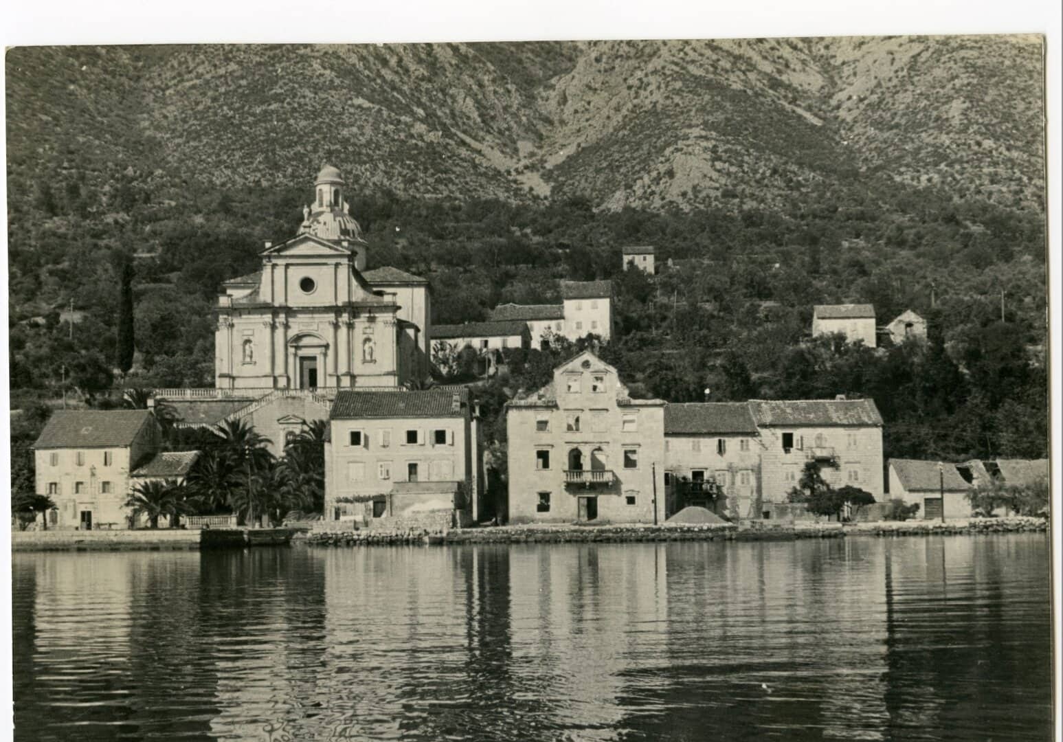 Historic Beskuca Palace in Prčanj, Kotor Bay