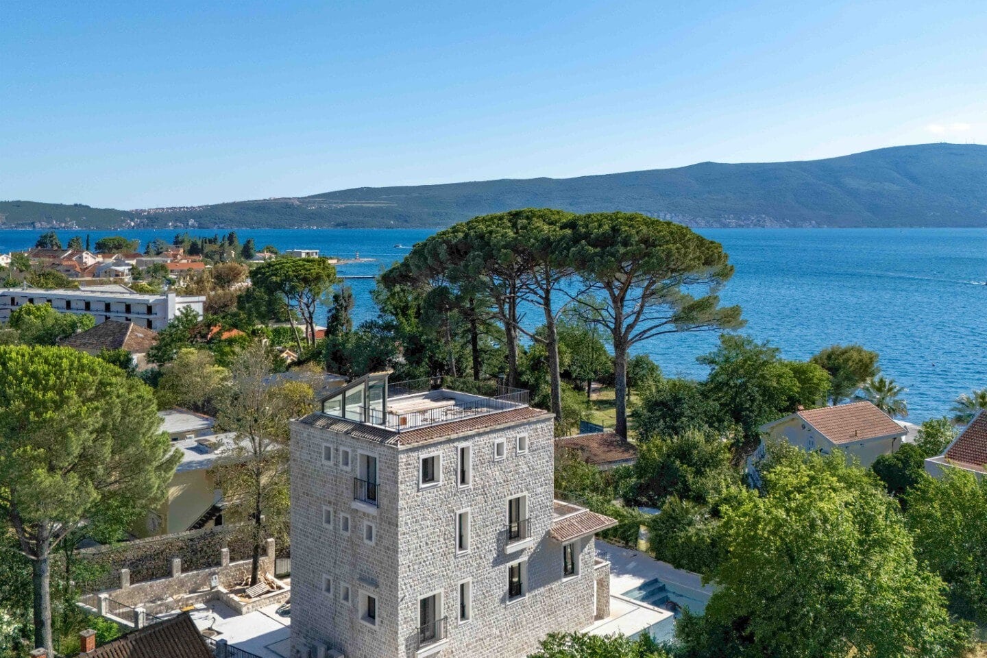 Five-Bedroom Stone Villa in Donja Lastva, Tivat