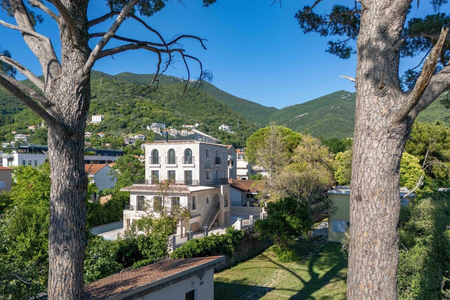 Five-Bedroom Stone Villa in Donja Lastva, Tivat