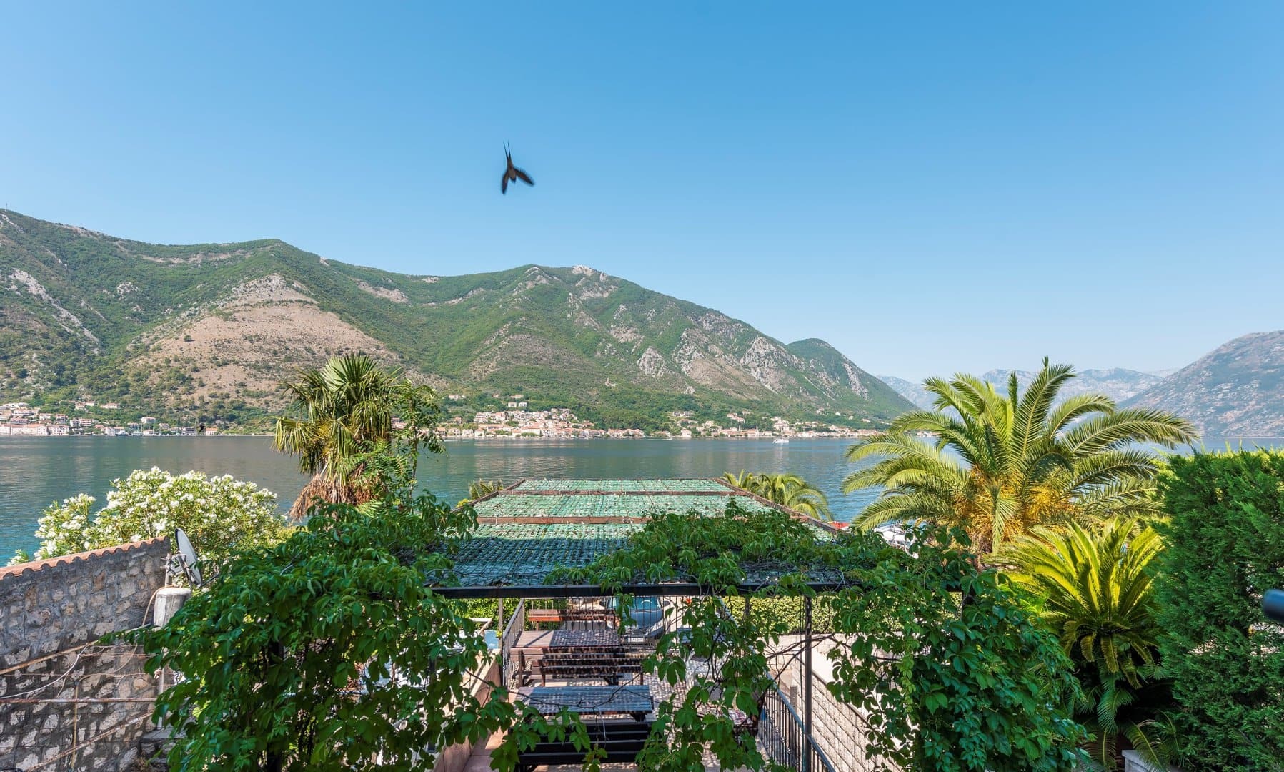 Twelve-Bedroom Waterfront Stone House in Dobrota, Kotor Bay