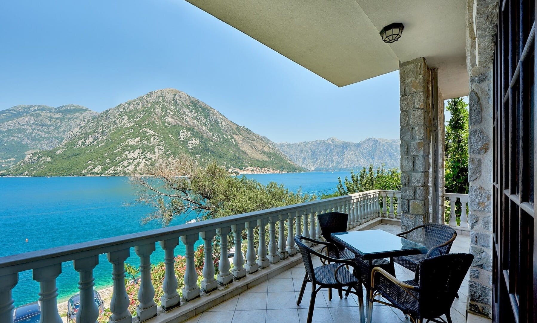 Four-Bedroom Waterfront Villa in Kostanjica, Kotor Bay