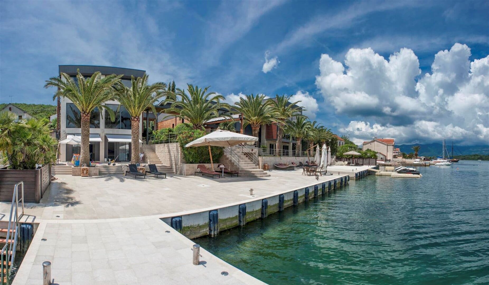Three-Villa Waterfront Estate in Đuraševići, Tivat Bay