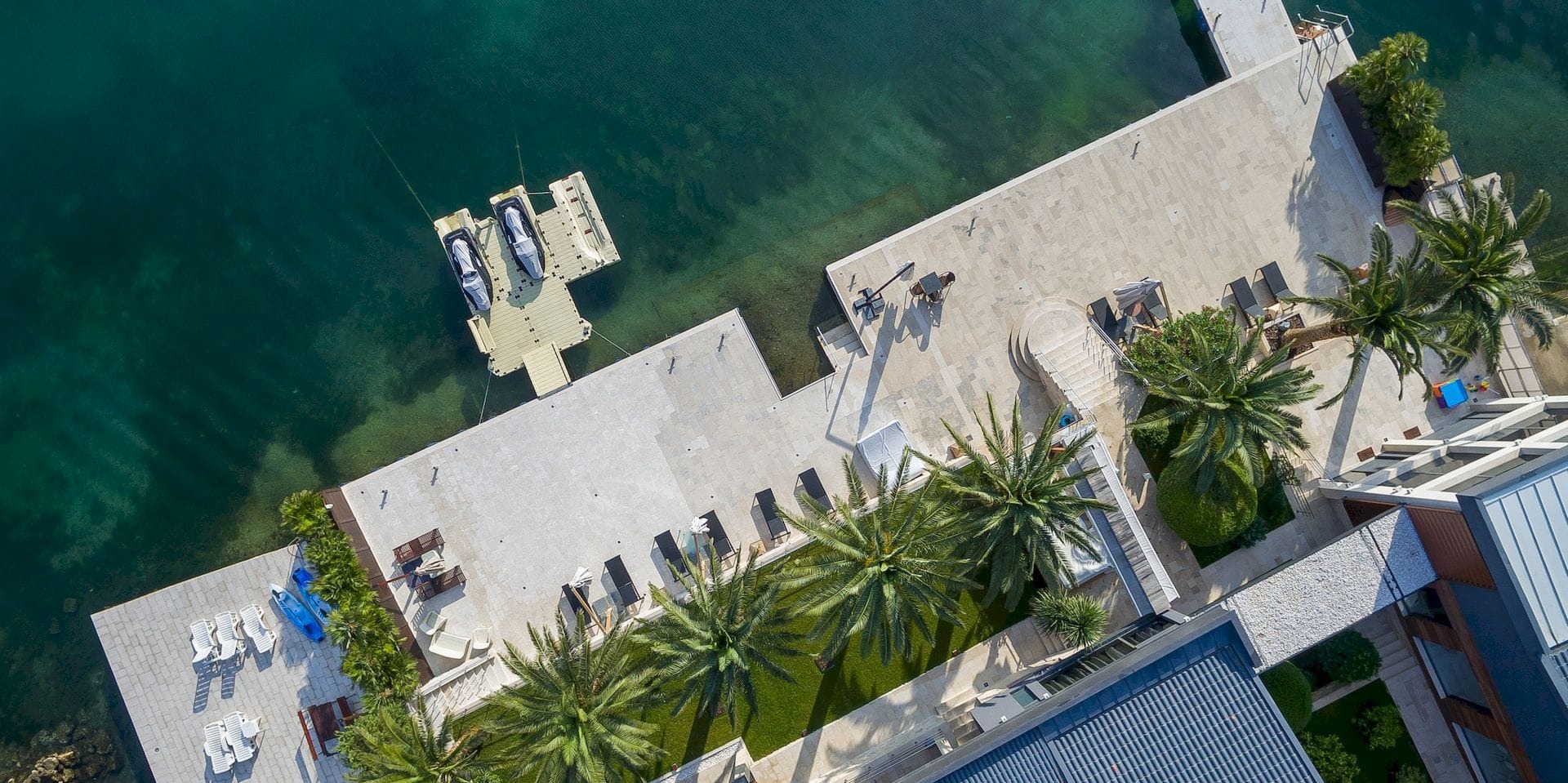 Three-Villa Waterfront Estate in Đuraševići, Tivat Bay