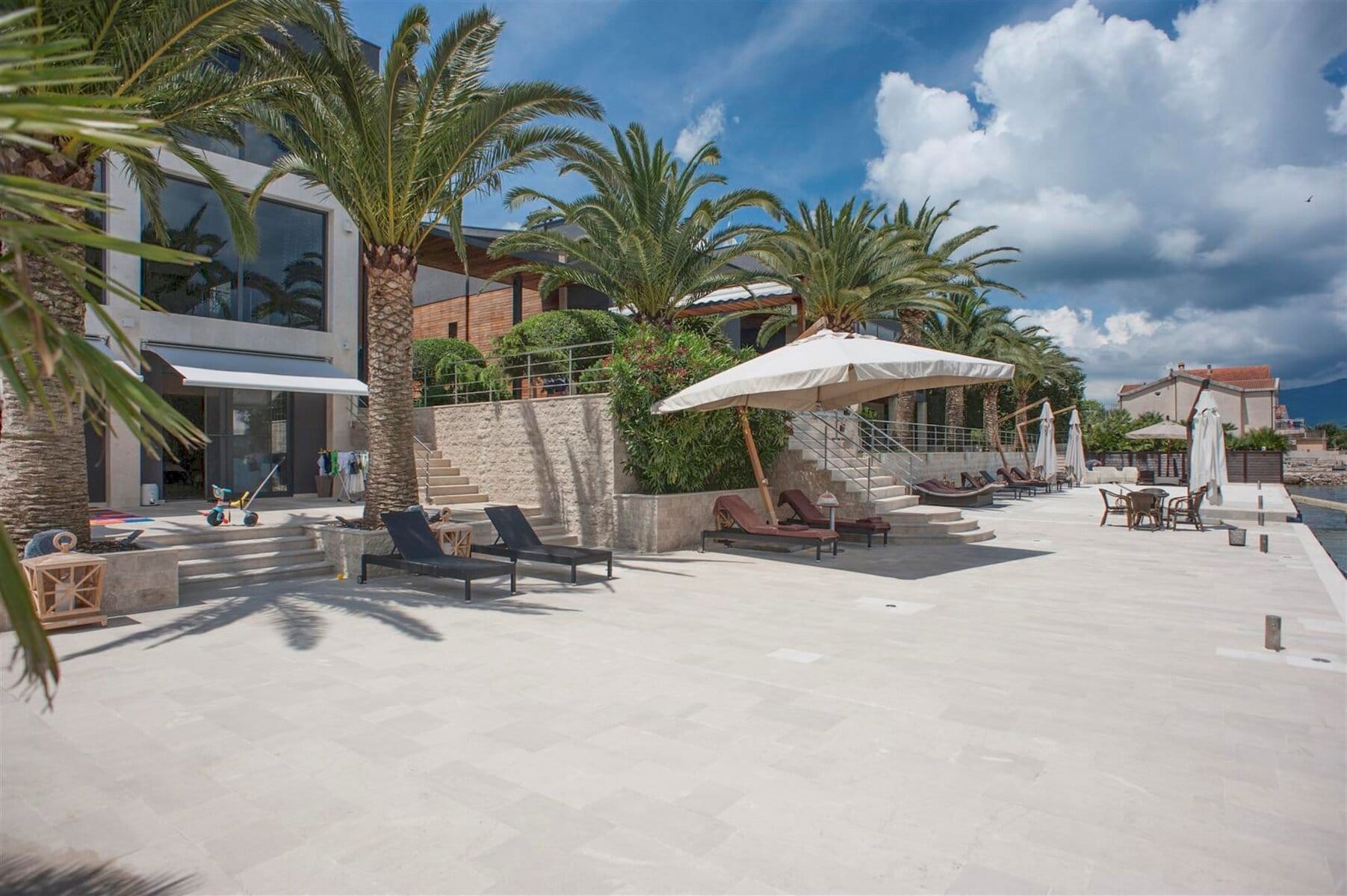 Three-Villa Waterfront Estate in Đuraševići, Tivat Bay