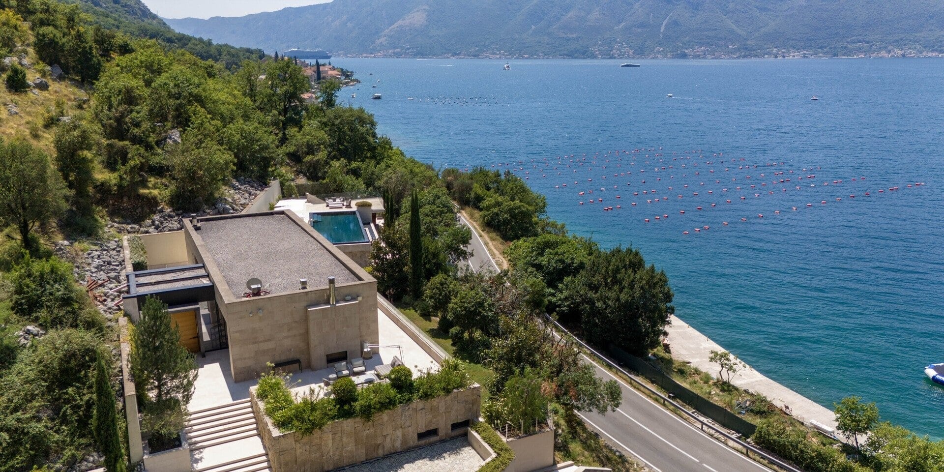 Four-Bedroom Waterfront Villa in Orahovac, Kotor Bay