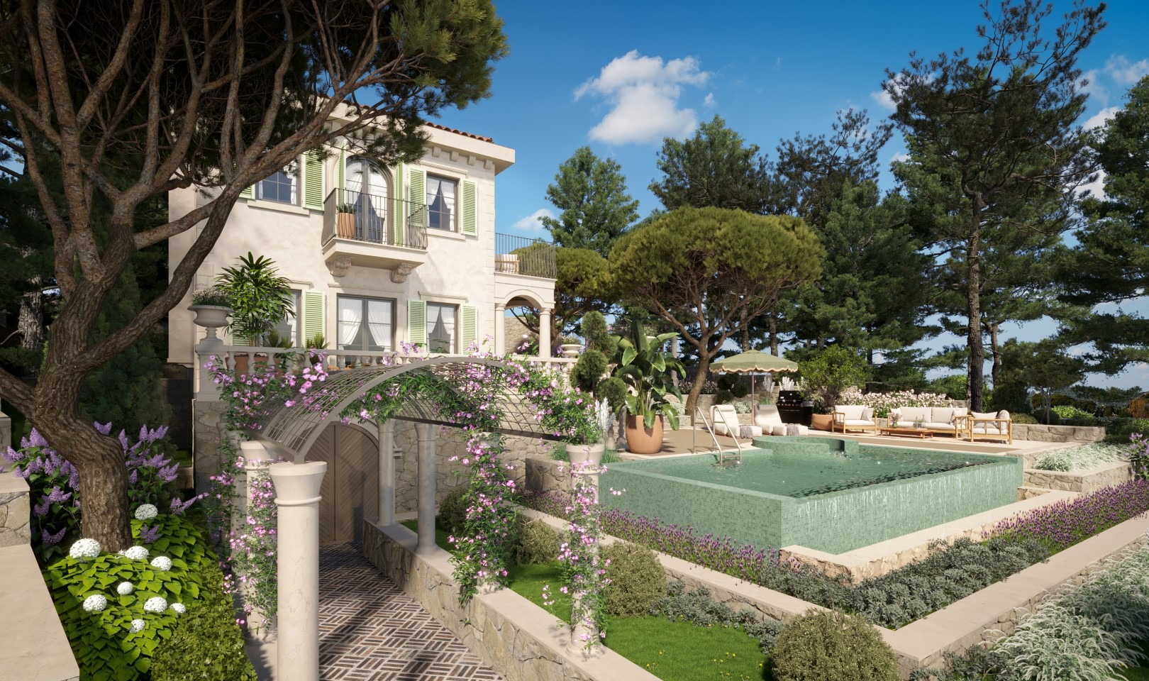 Three-Bedroom Waterfront Villa Magnolia in Mirišta, Herceg Novi