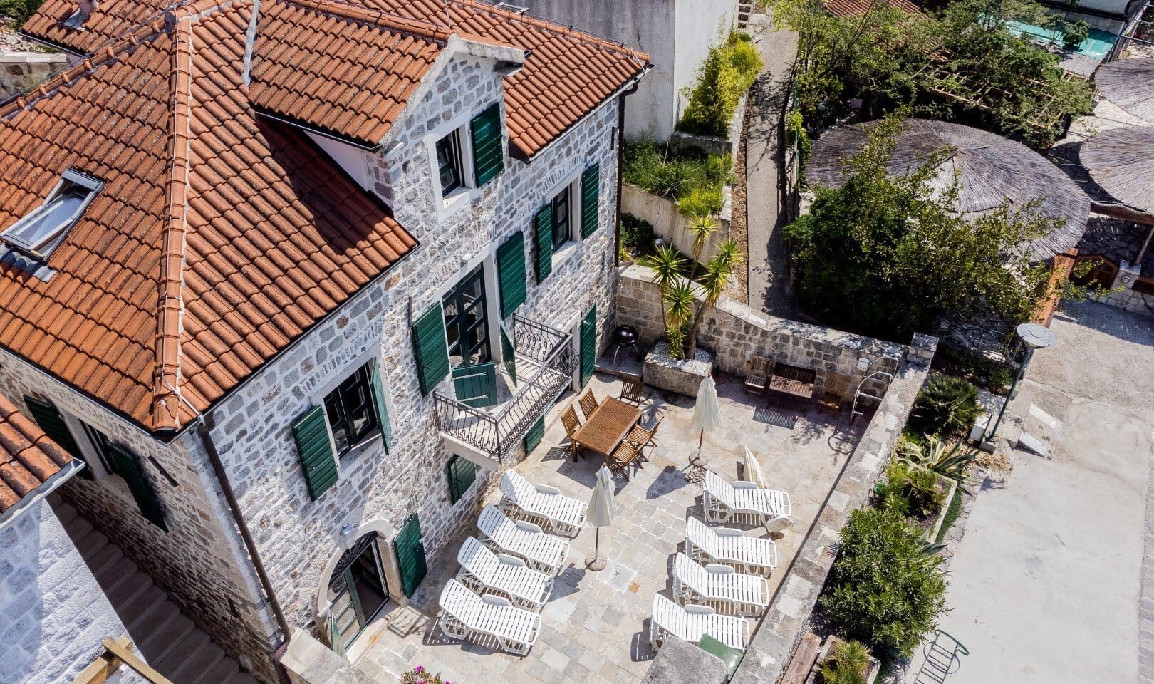 Historic Four-Bedroom Waterfront Villa in Rose, Herceg Novi