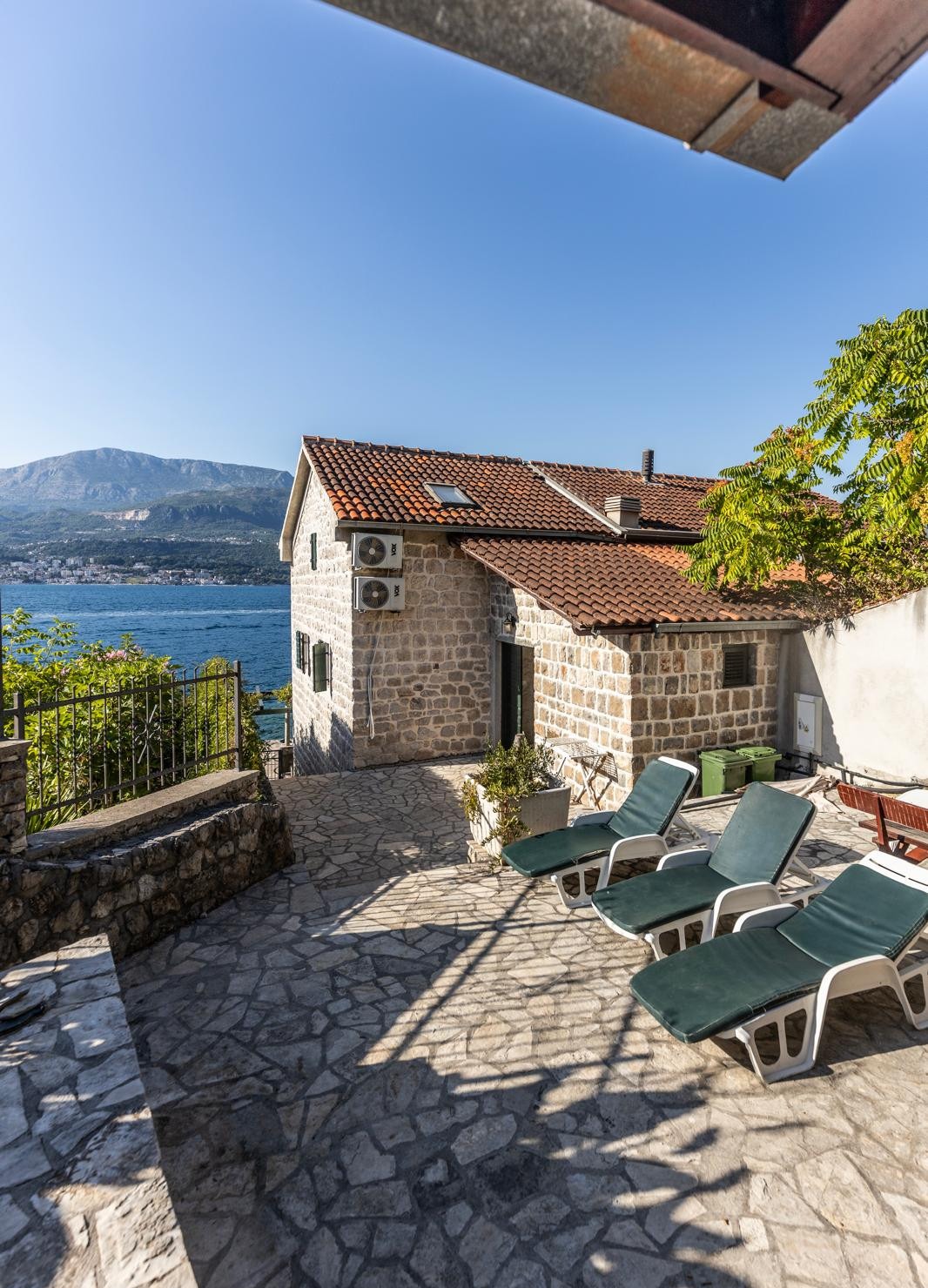 Four-Bedroom Waterfront Stone House in Rose, Herceg Novi