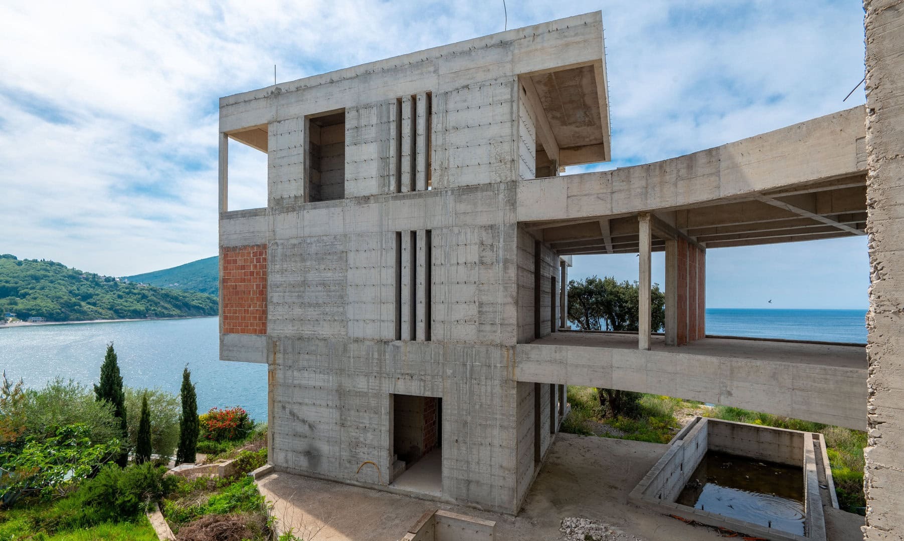 Eight-Bedroom Cliffside Villa in Kruče, Montenegro