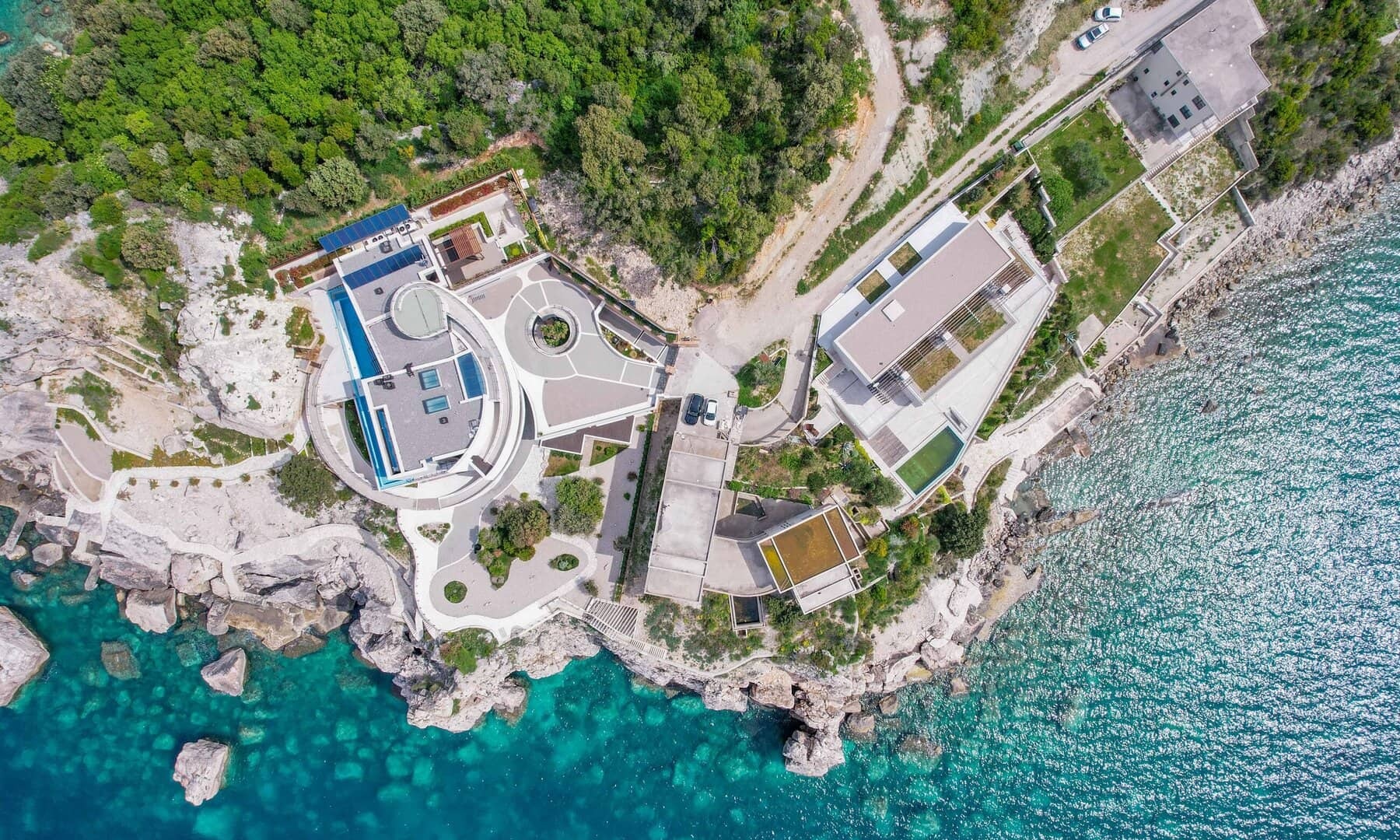 Eight-Bedroom Cliffside Villa in Kruče, Montenegro