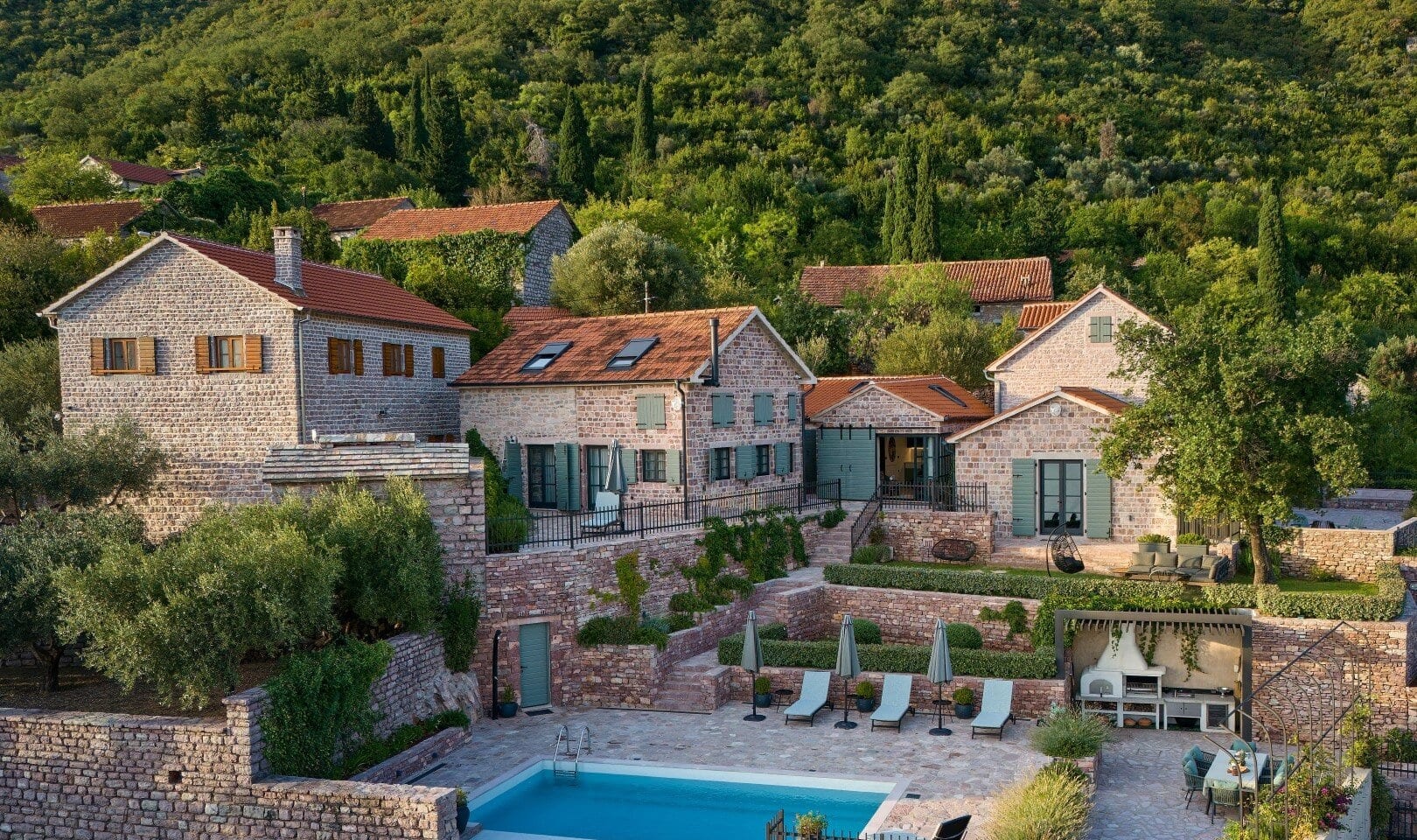 Three-House Private Estate in Tivat