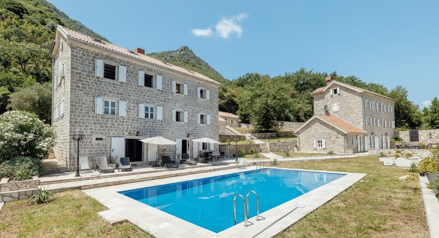 Palazzo Jerovica Stone Estate in Prčanj, Kotor Bay