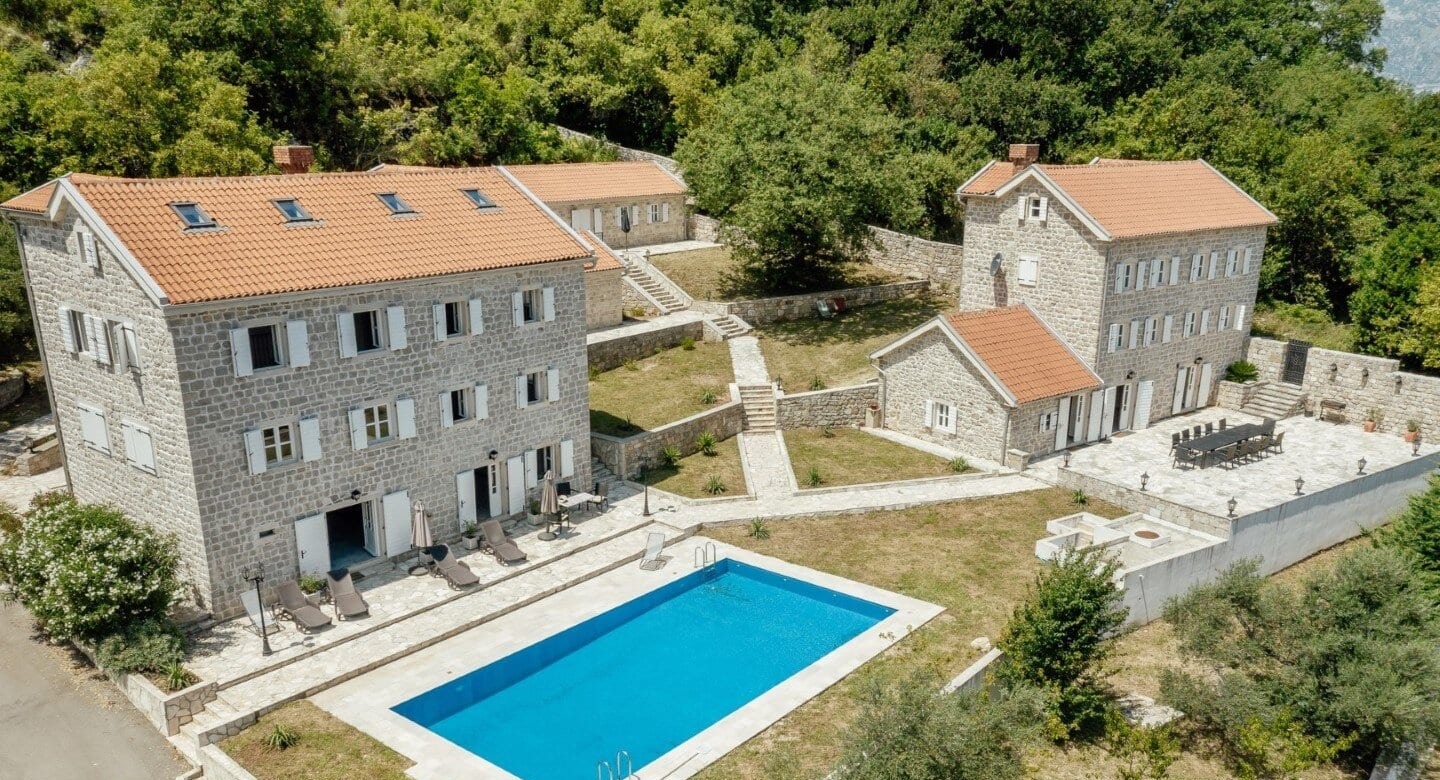 Palazzo Jerovica Stone Estate in Prčanj, Kotor Bay