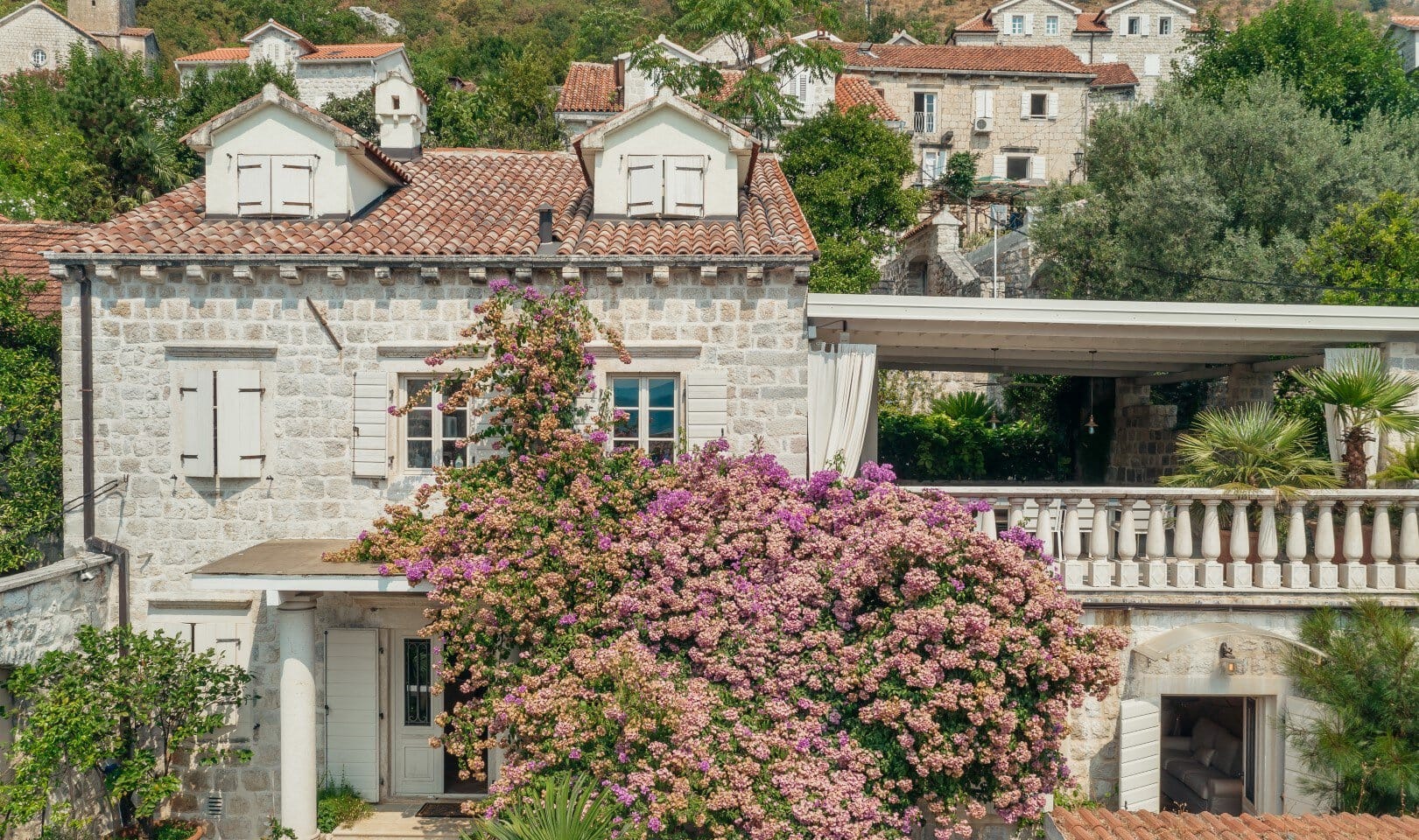 Restored Stone Villa with Heated Pool in Perast, Kotor Bay