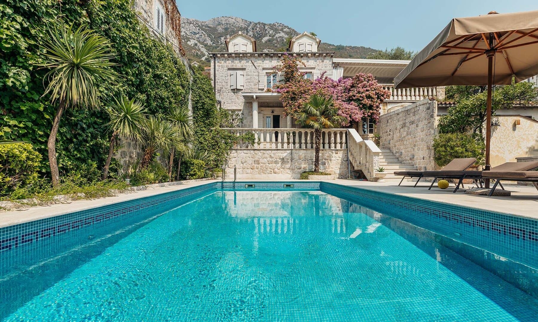 Restored Stone Villa with Heated Pool in Perast, Kotor Bay
