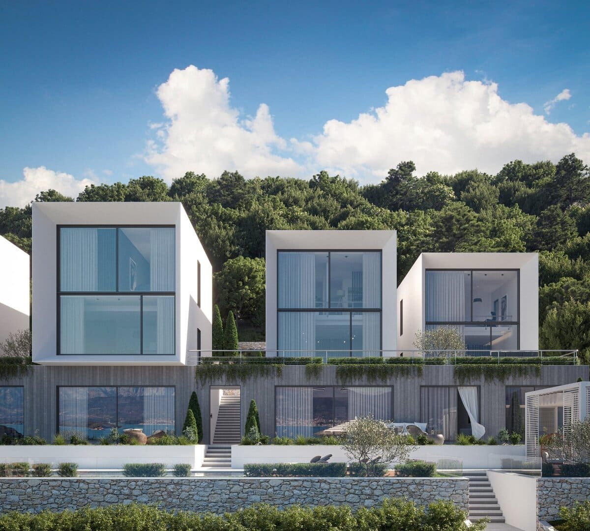 Contemporary Apartments and Duplexes in Krašići, Tivat