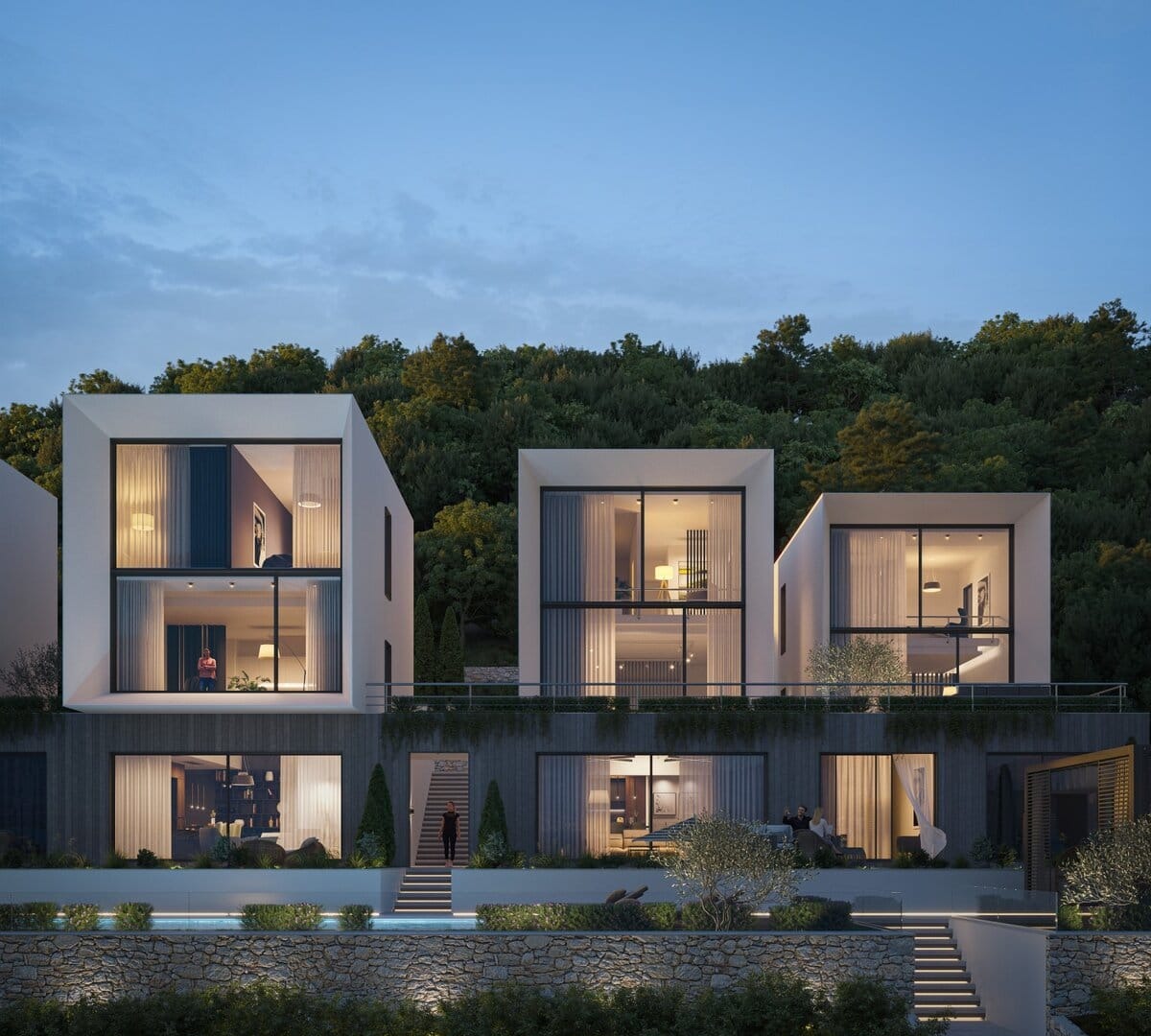 Contemporary Apartments and Duplexes in Krašići, Tivat