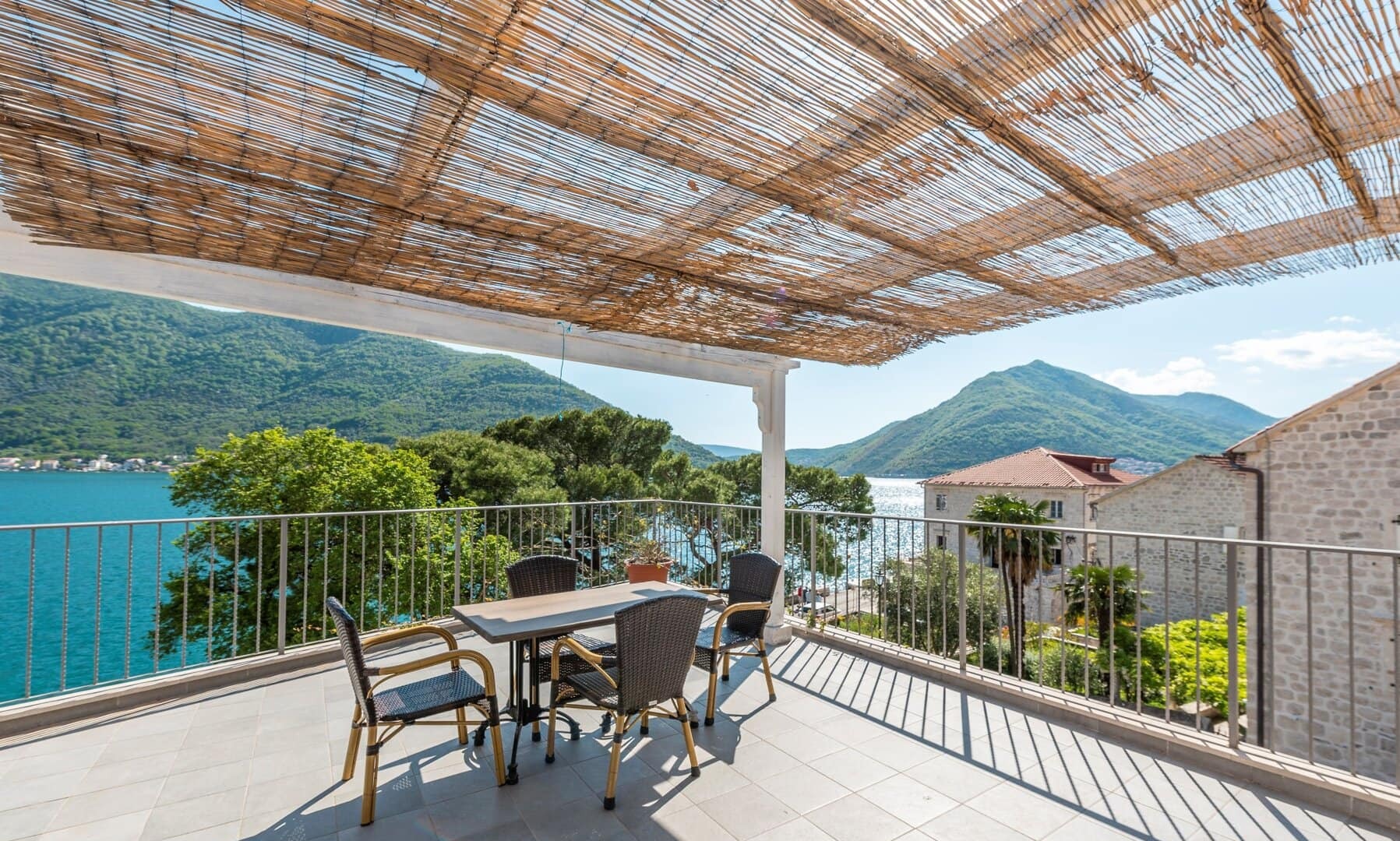Five-Unit Waterfront Stone House in Perast