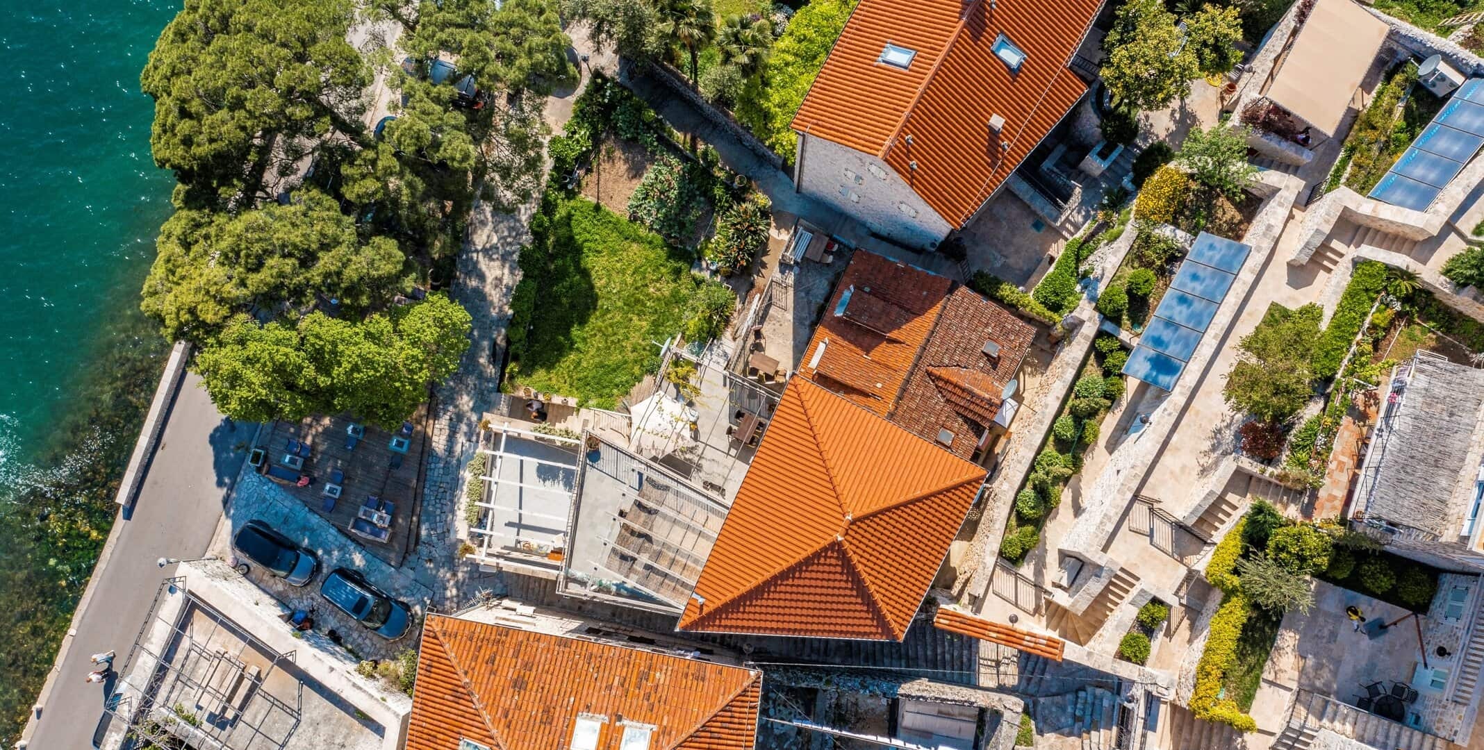 Five-Unit Waterfront Stone House in Perast