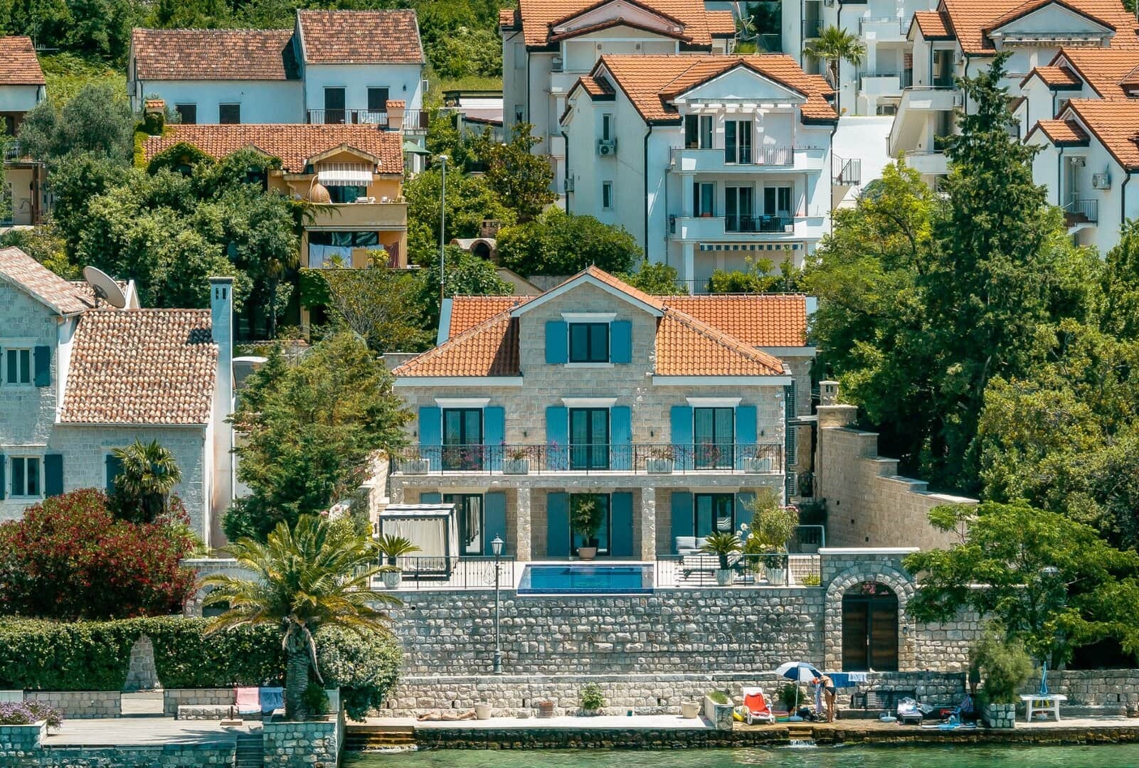 Timeless Stone Manor Poised on the First Line of Kotor Bay