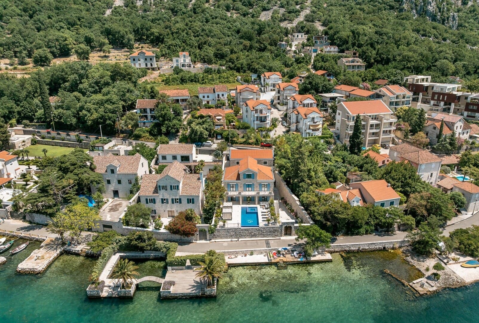 Timeless Stone Manor Poised on the First Line of Kotor Bay