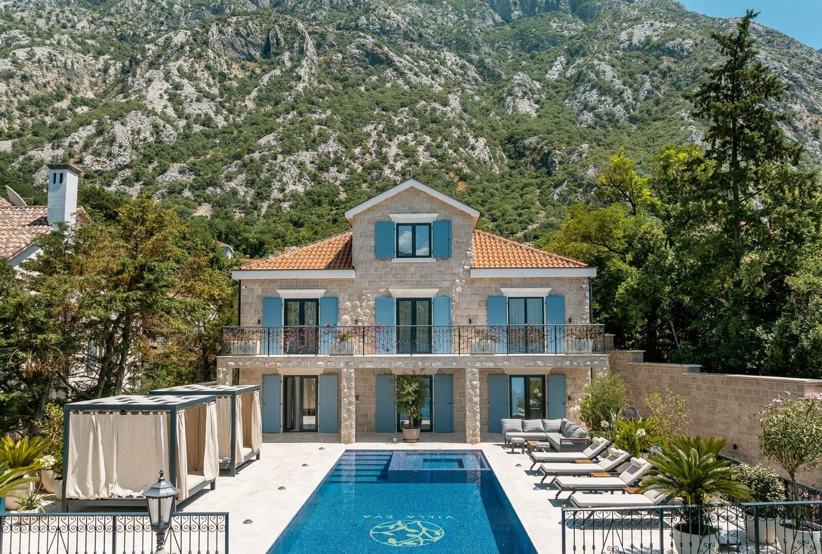 Timeless Stone Manor Poised on the First Line of Kotor Bay