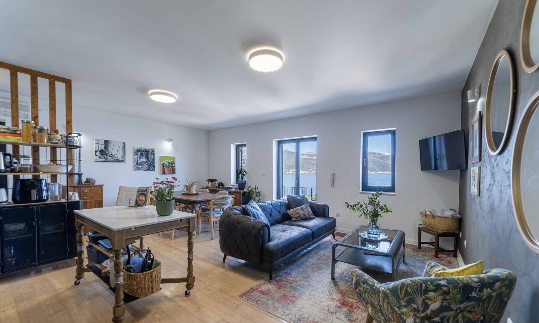 Three-Bedroom Waterfront Duplex in Krašići, Tivat