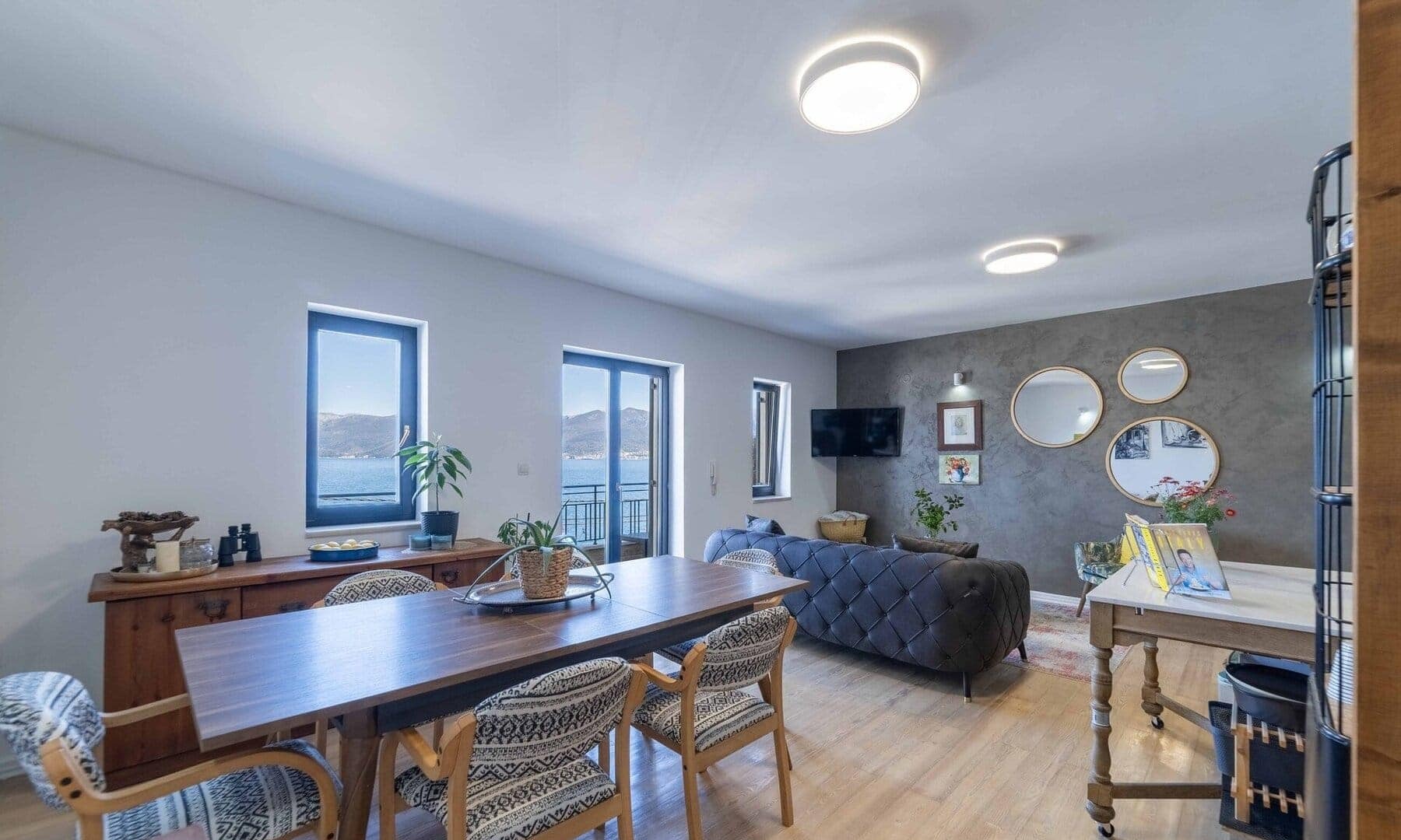 Three-Bedroom Waterfront Duplex in Krašići, Tivat