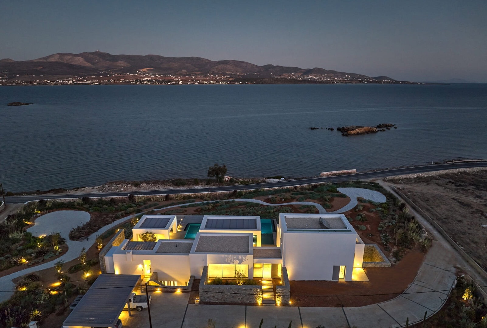 Eight-Bedroom Sustainable Waterfront Villa in Antiparos, Greece