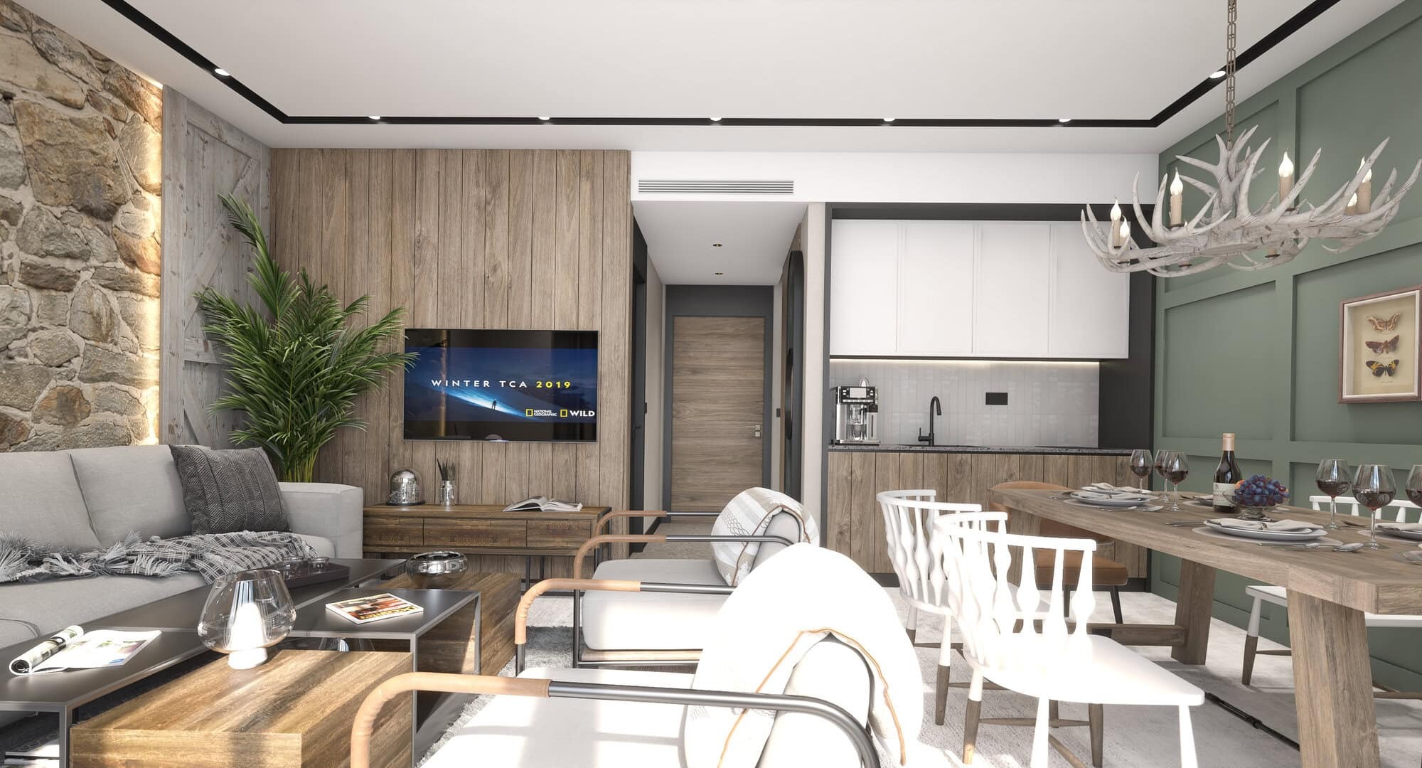 Two-Bedroom Duplex Residence at Wolf Condominium, Kolašin