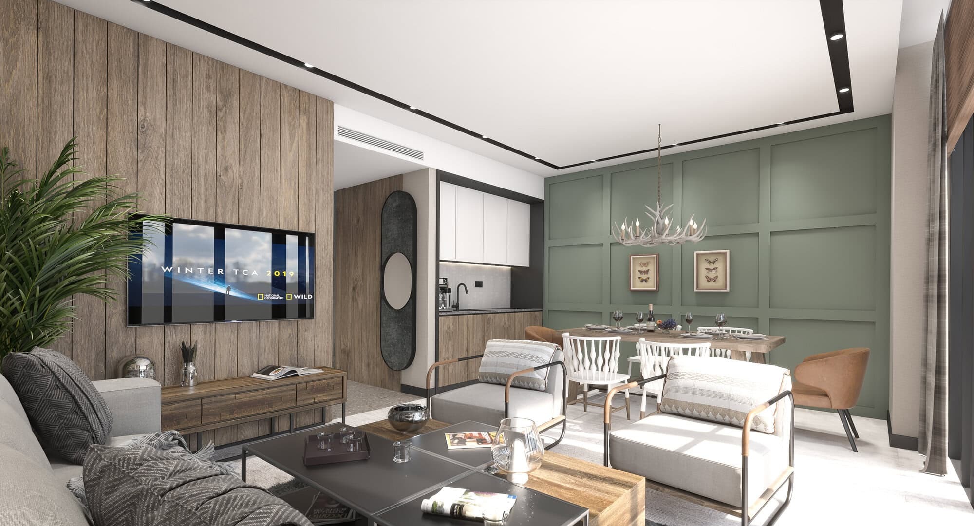 Two-Bedroom Duplex Residence at Wolf Condominium, Kolašin