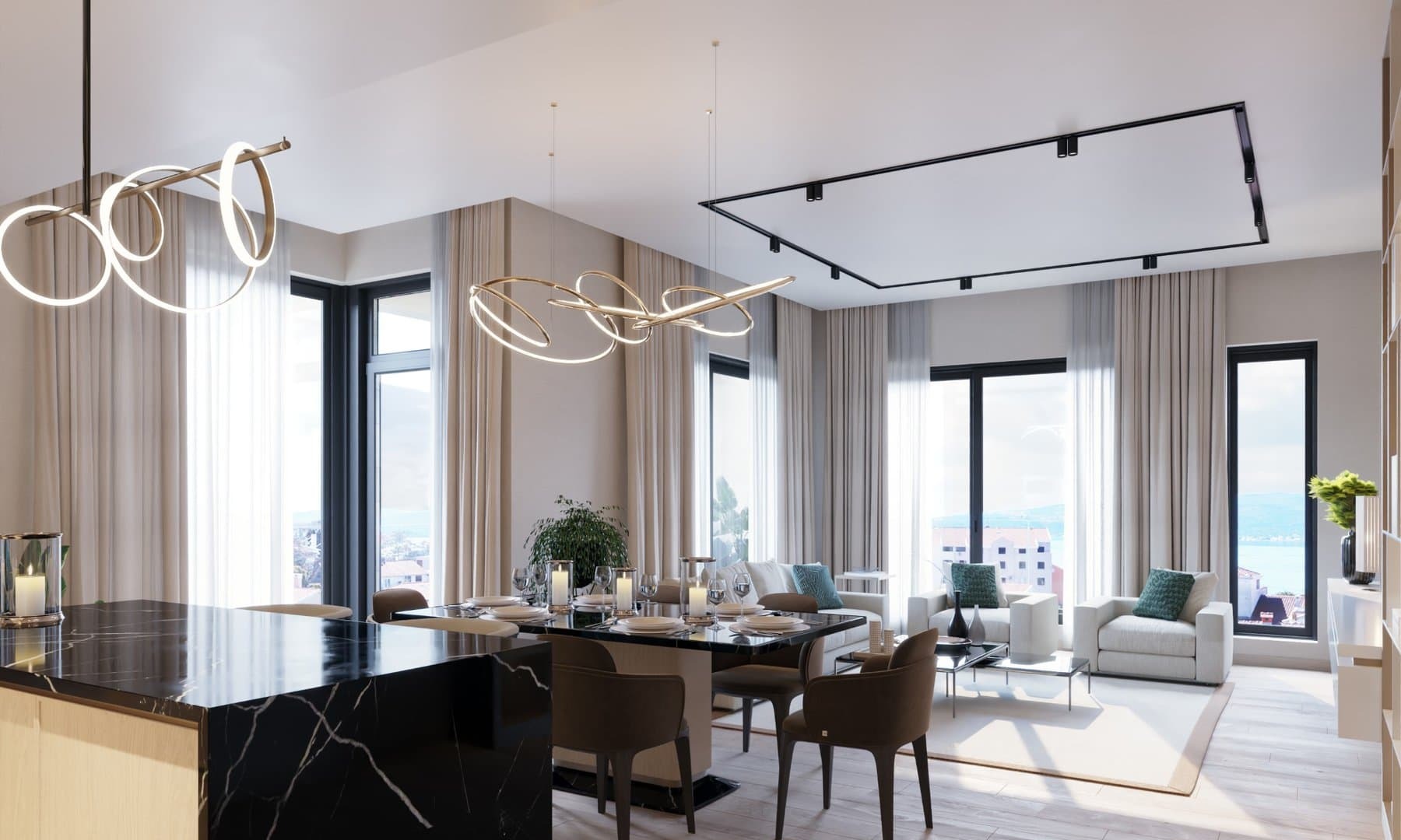 Two-Bedroom Residence at Tivat Hotel & Residences, Seljanovo