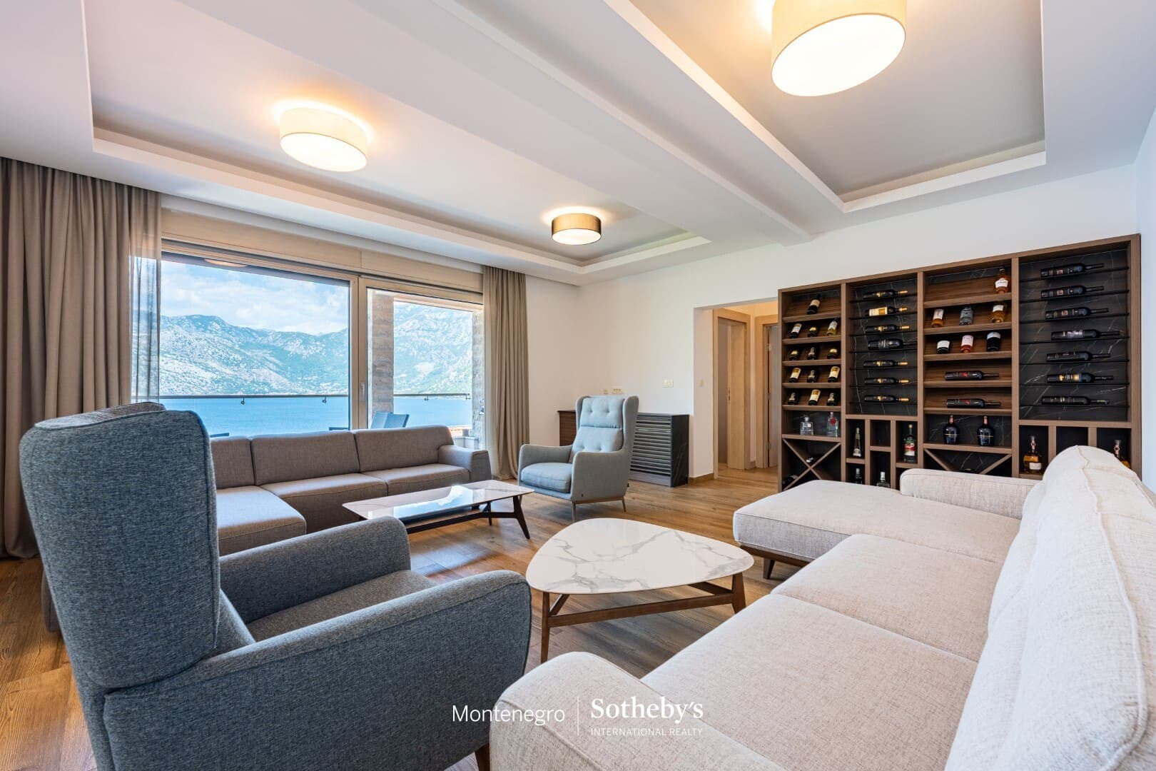 Three-Bedroom Beachfront Residence in Kostanjica, Kotor Bay