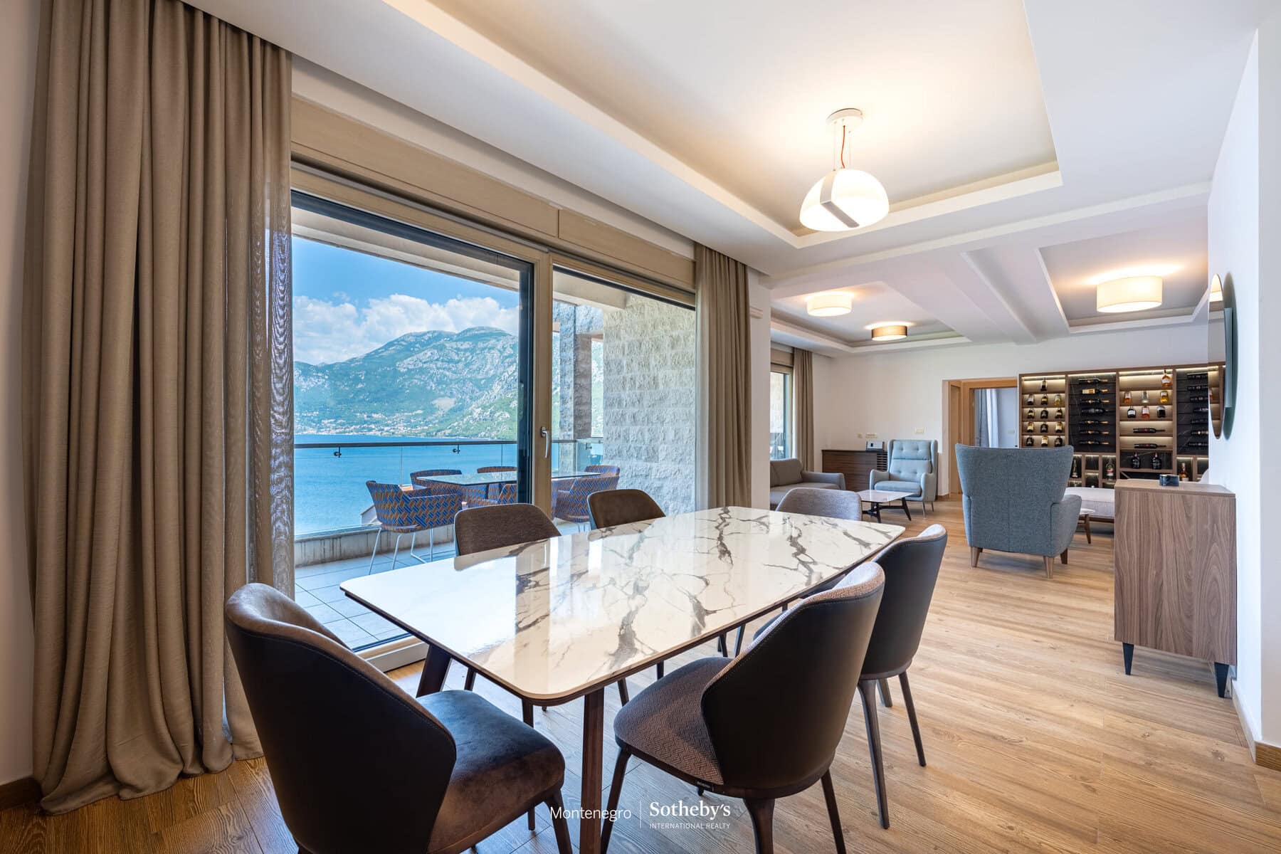 Three-Bedroom Beachfront Residence in Kostanjica, Kotor Bay