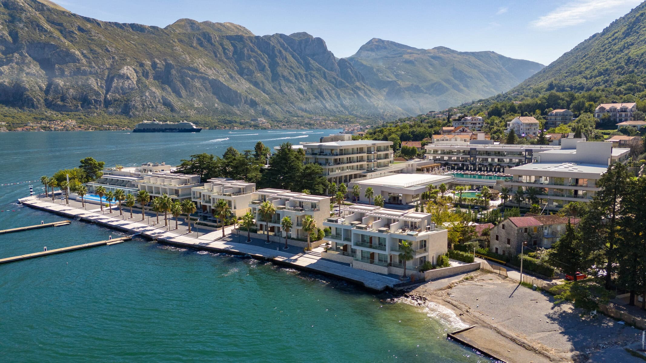 Three-Bedroom Bayfront Villa in Stoliv, Kotor Bay
